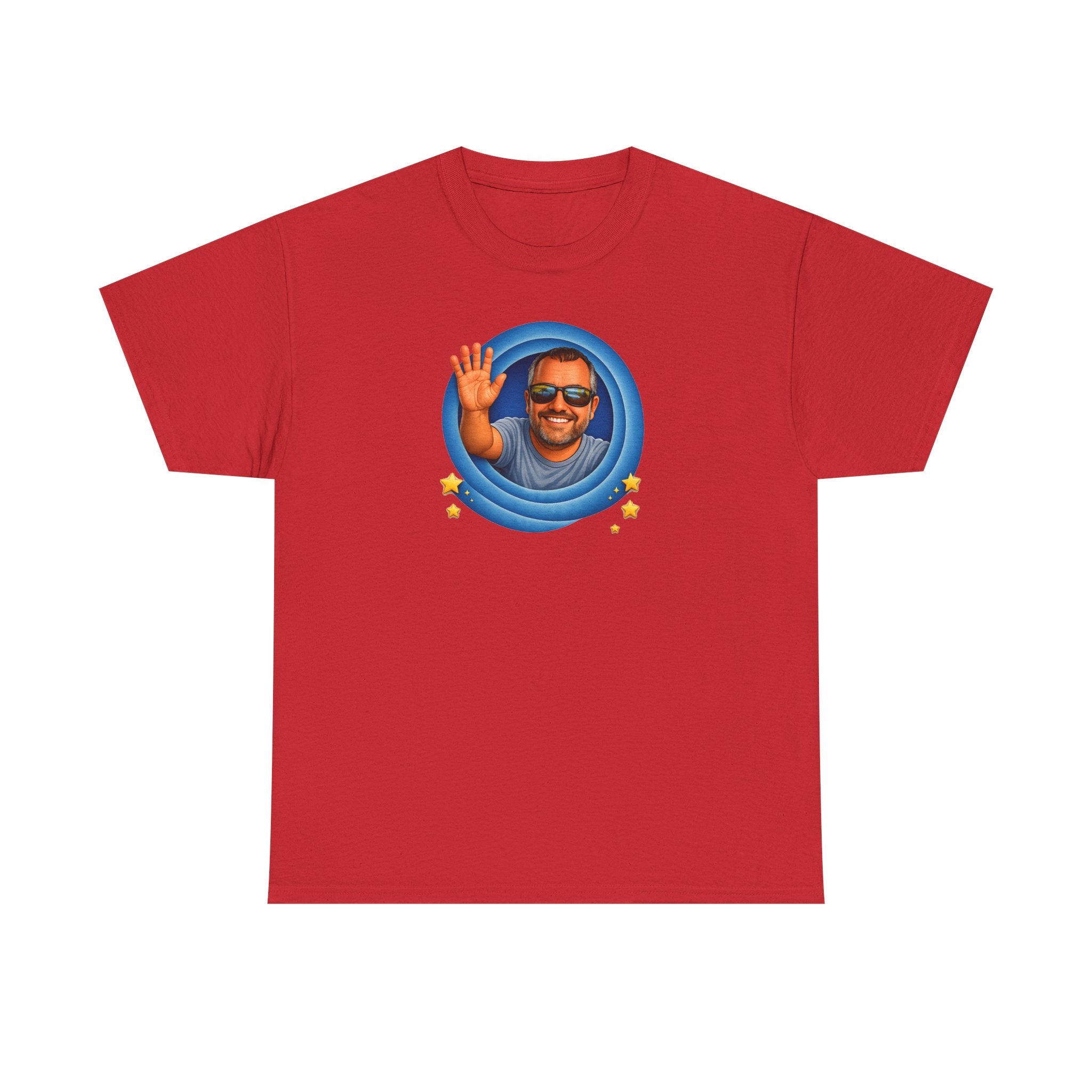 T-Shirt — "That's All, Folks!" Waving Portrait Graphic Tee