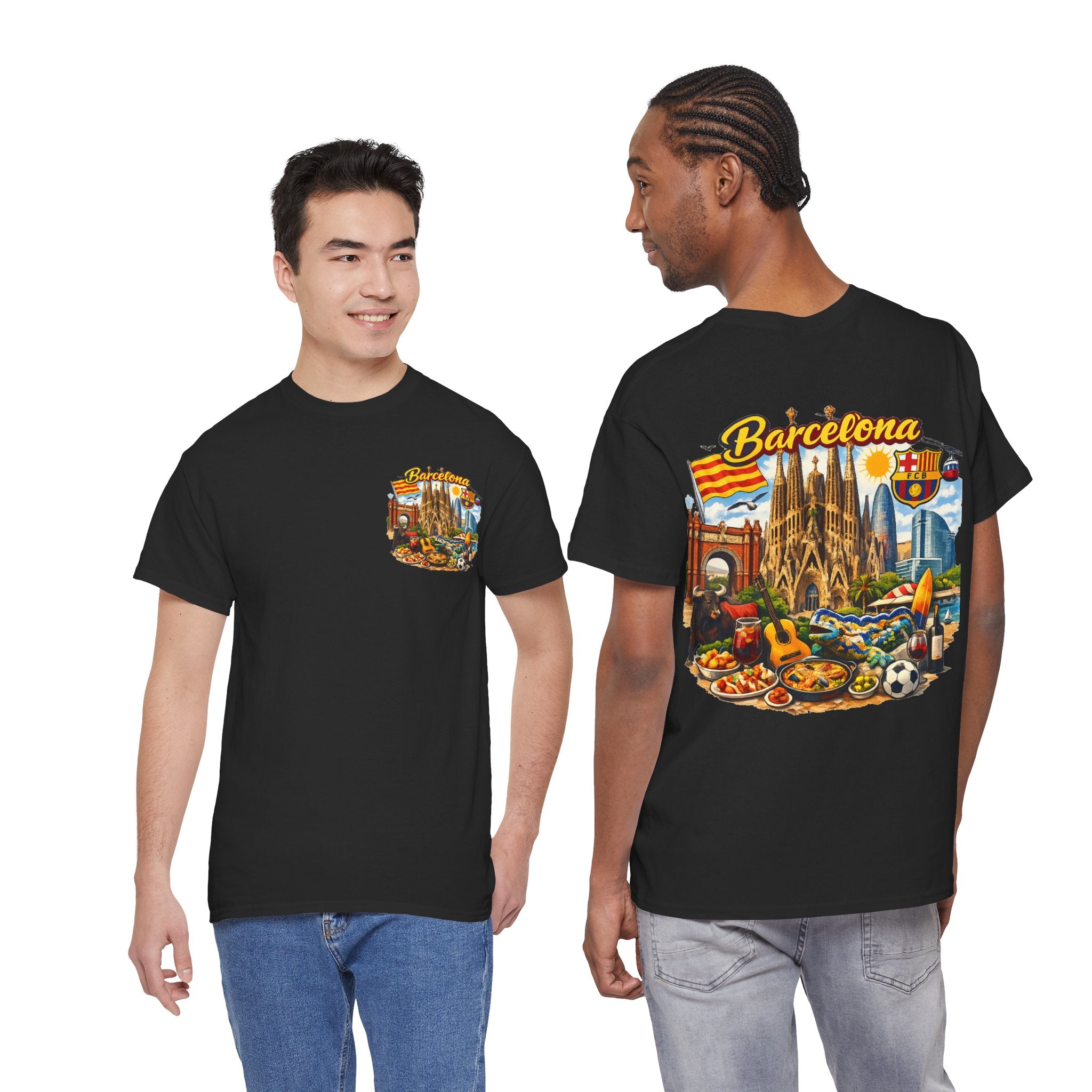 Barcelona Souvenir T‑Shirt — Vintage City Collage Tee
