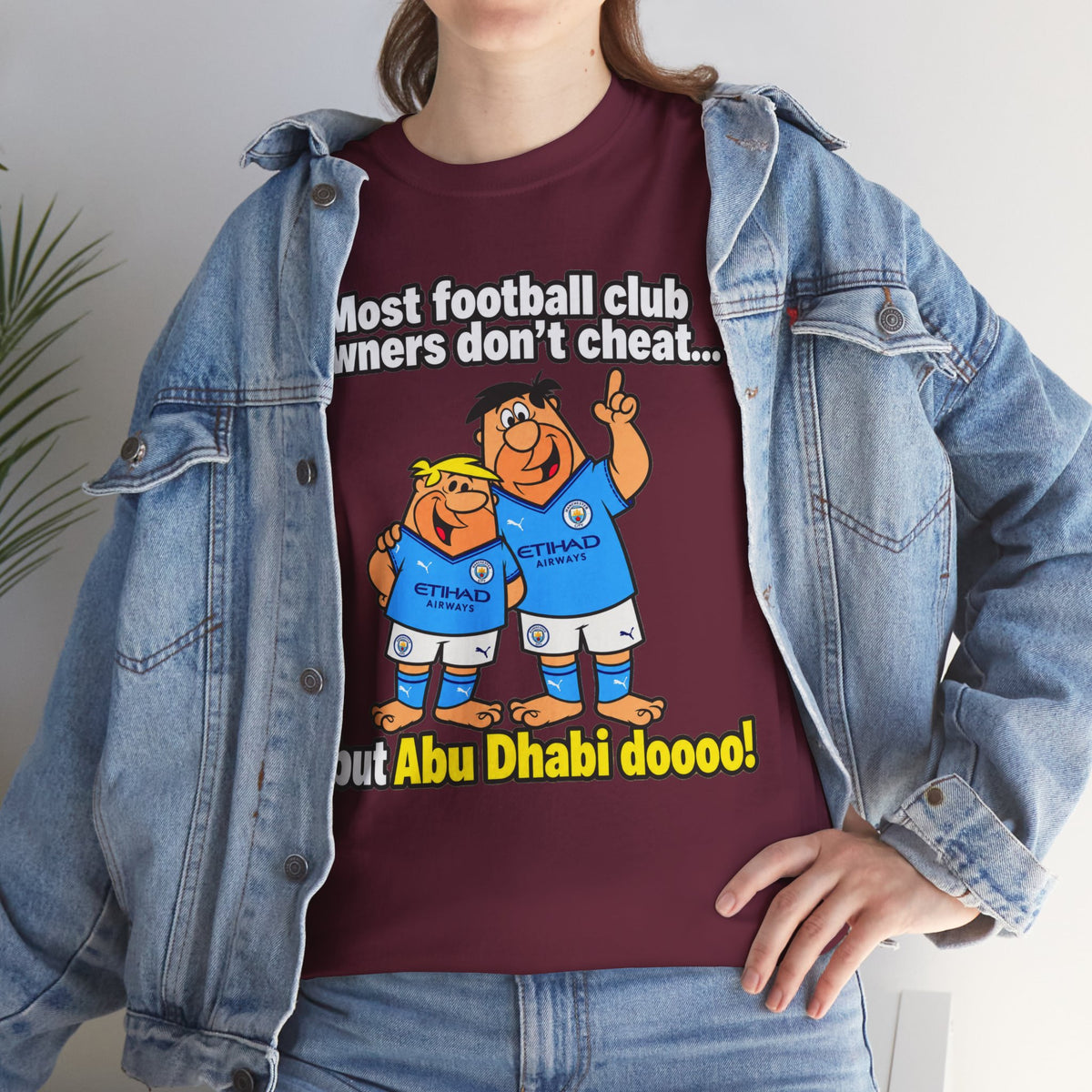 Manchester City Charges T‑Shirt — “Most Football Club Owners Don’t Cheat… but Abu Dhabi Dooo!”