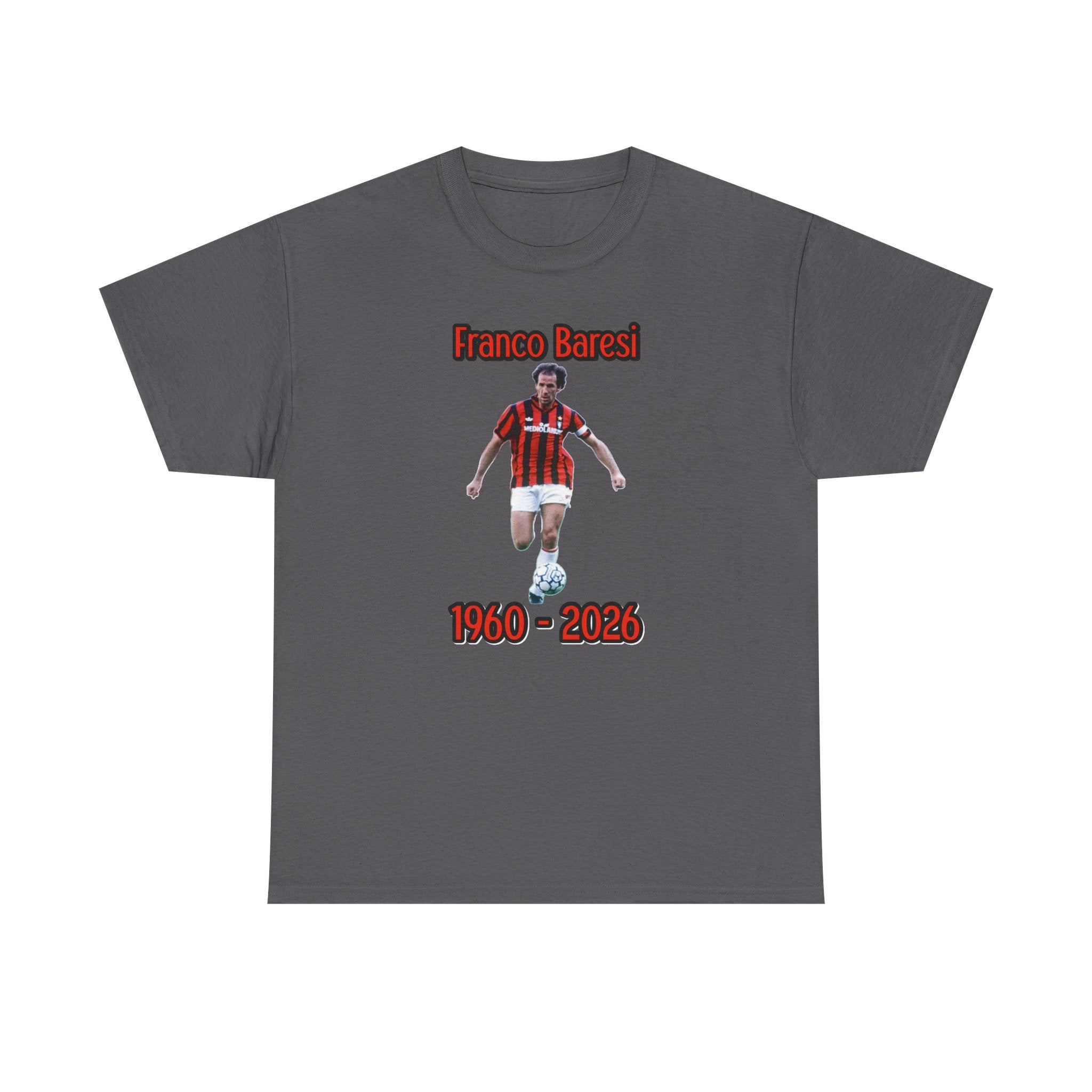 Franco Baresi 1960–2023 Memorial Soccer Tribute Tee