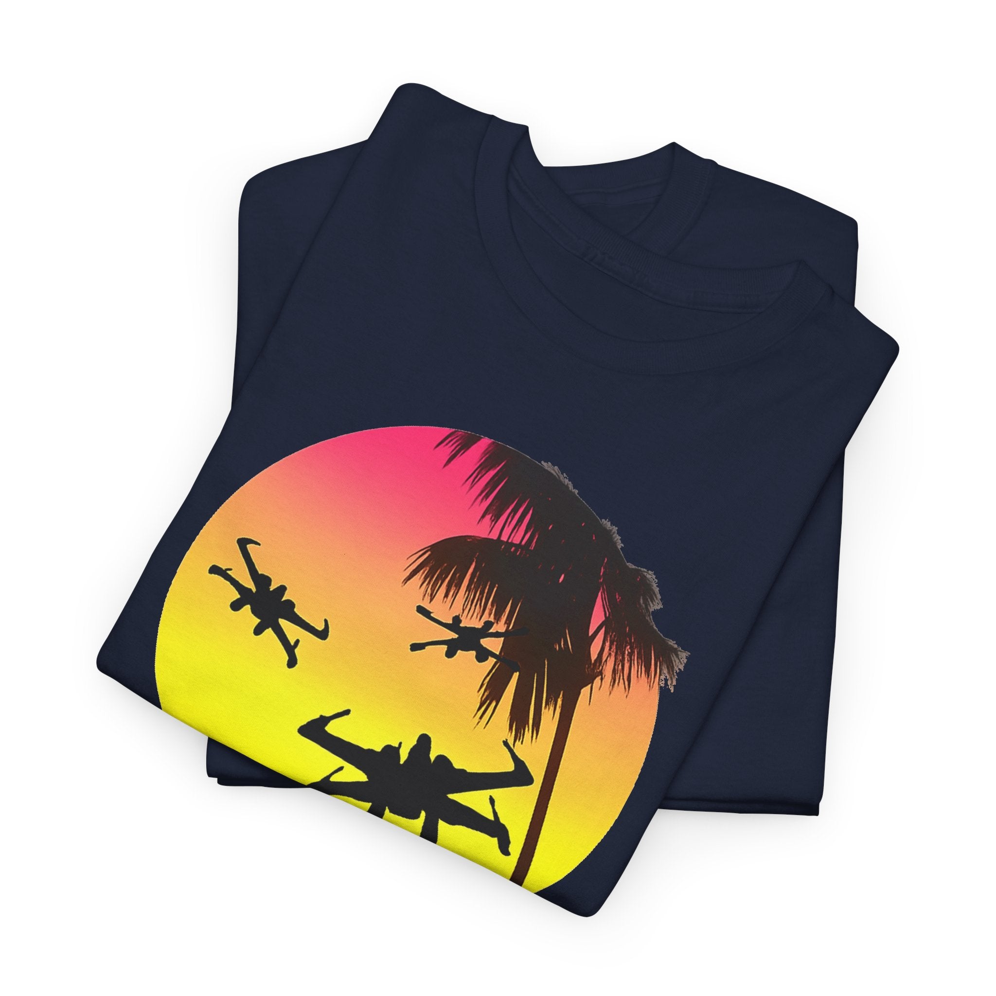 Star Wars X-Ring Sunset Beach Plane T-Shirt