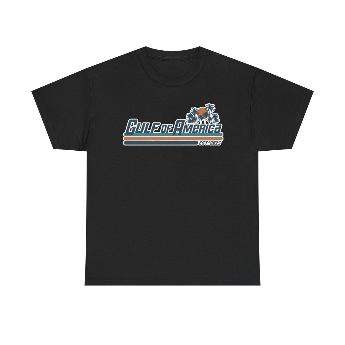 Gulf of America Vintage Surf Tee — Retro Beach Logo T-Shirt