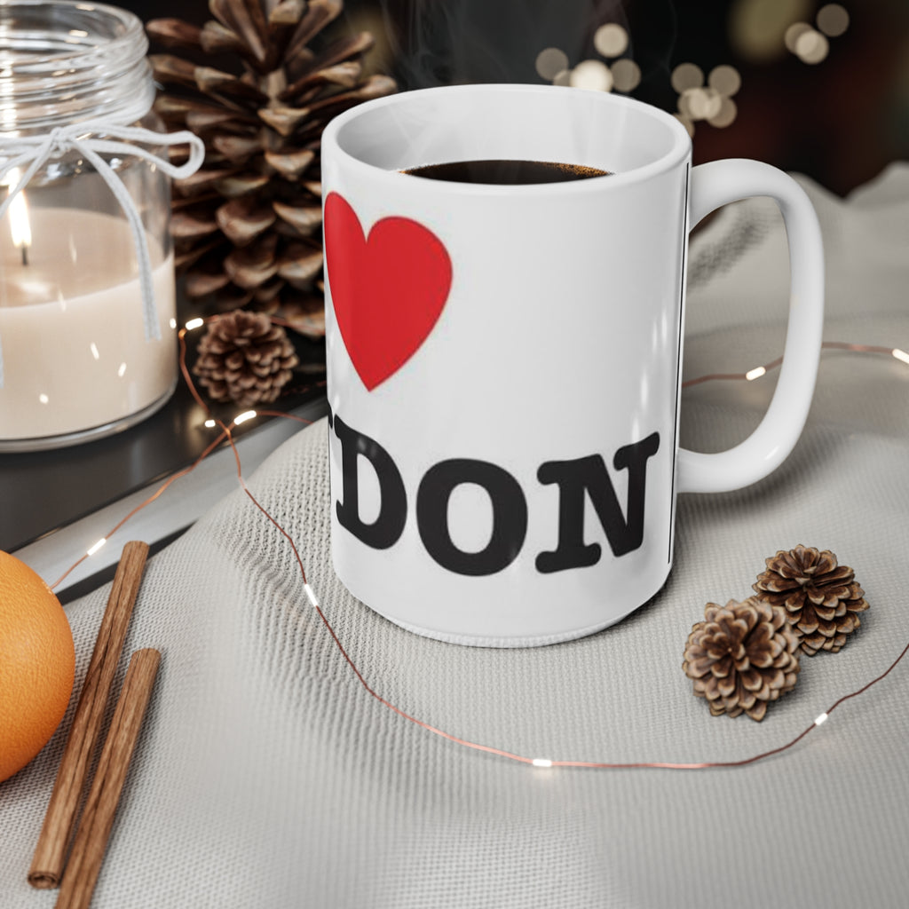 I  London Ceramic Coffee Mug — 11oz & 15oz Travel Souvenir Mug