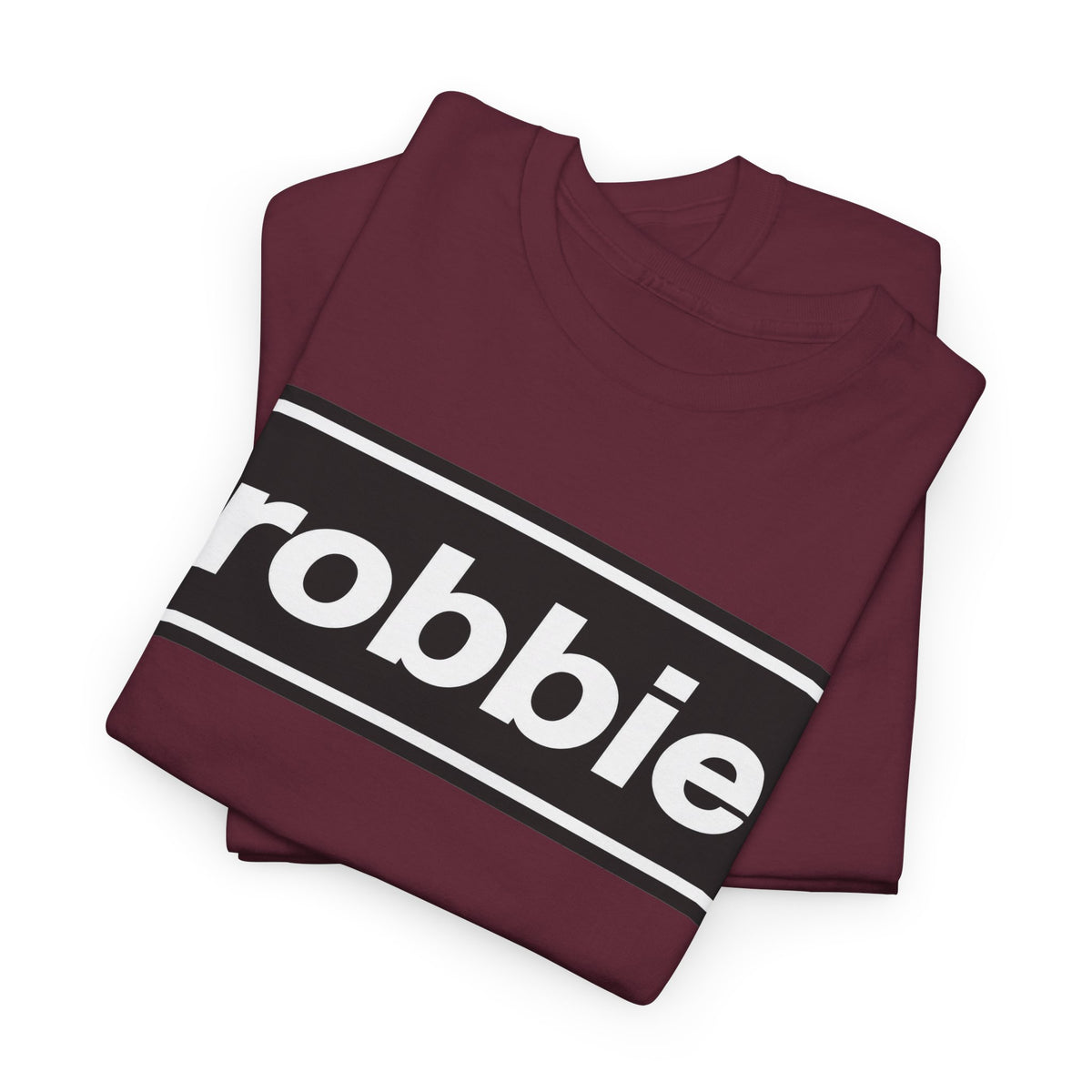 Robbie Inspired Cotton T-Shirt — Minimal Black Box Logo T-Shirt