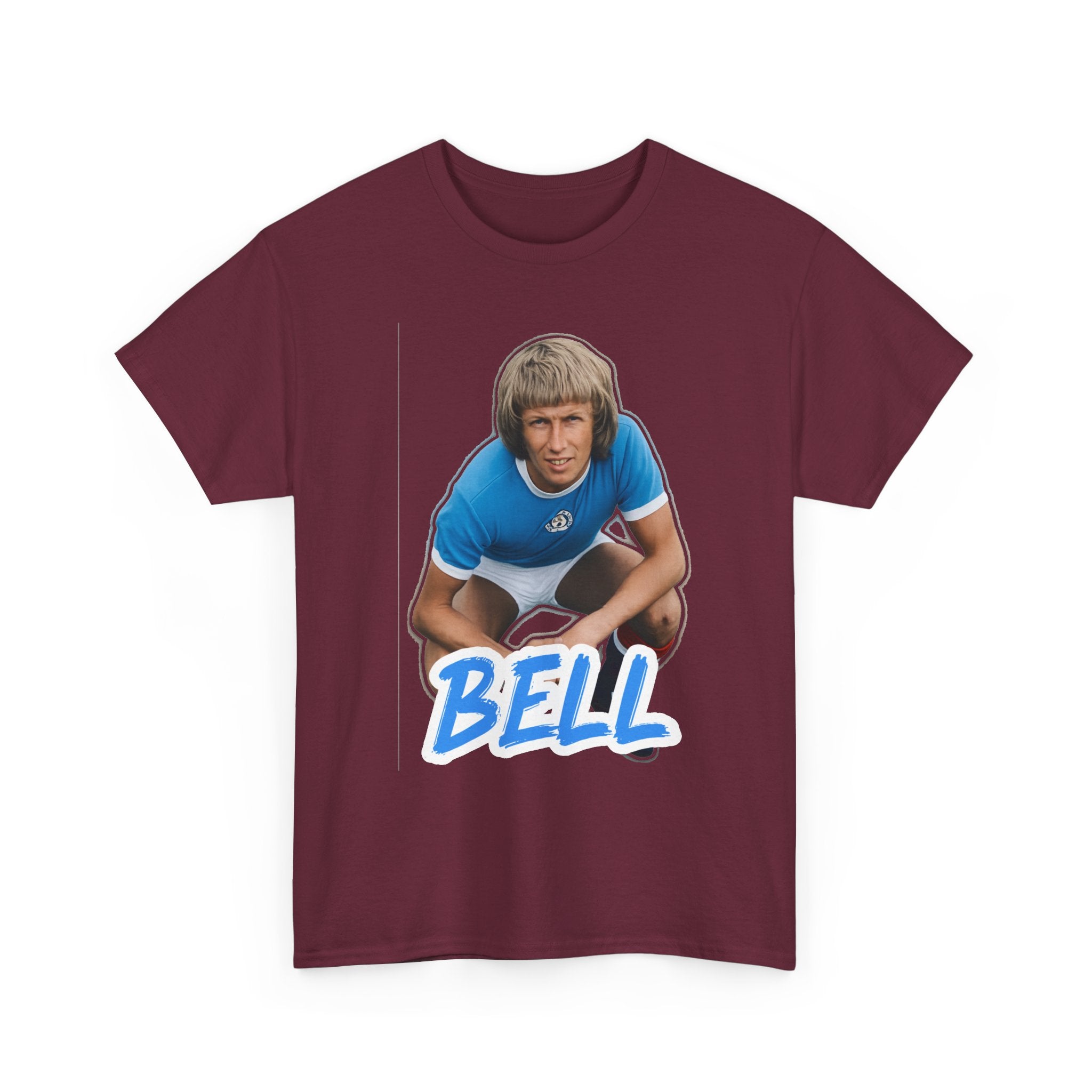 Colin Bell Manchester City Legend Retro Soccer Tee — Vintage Player Graphic T-Shirt