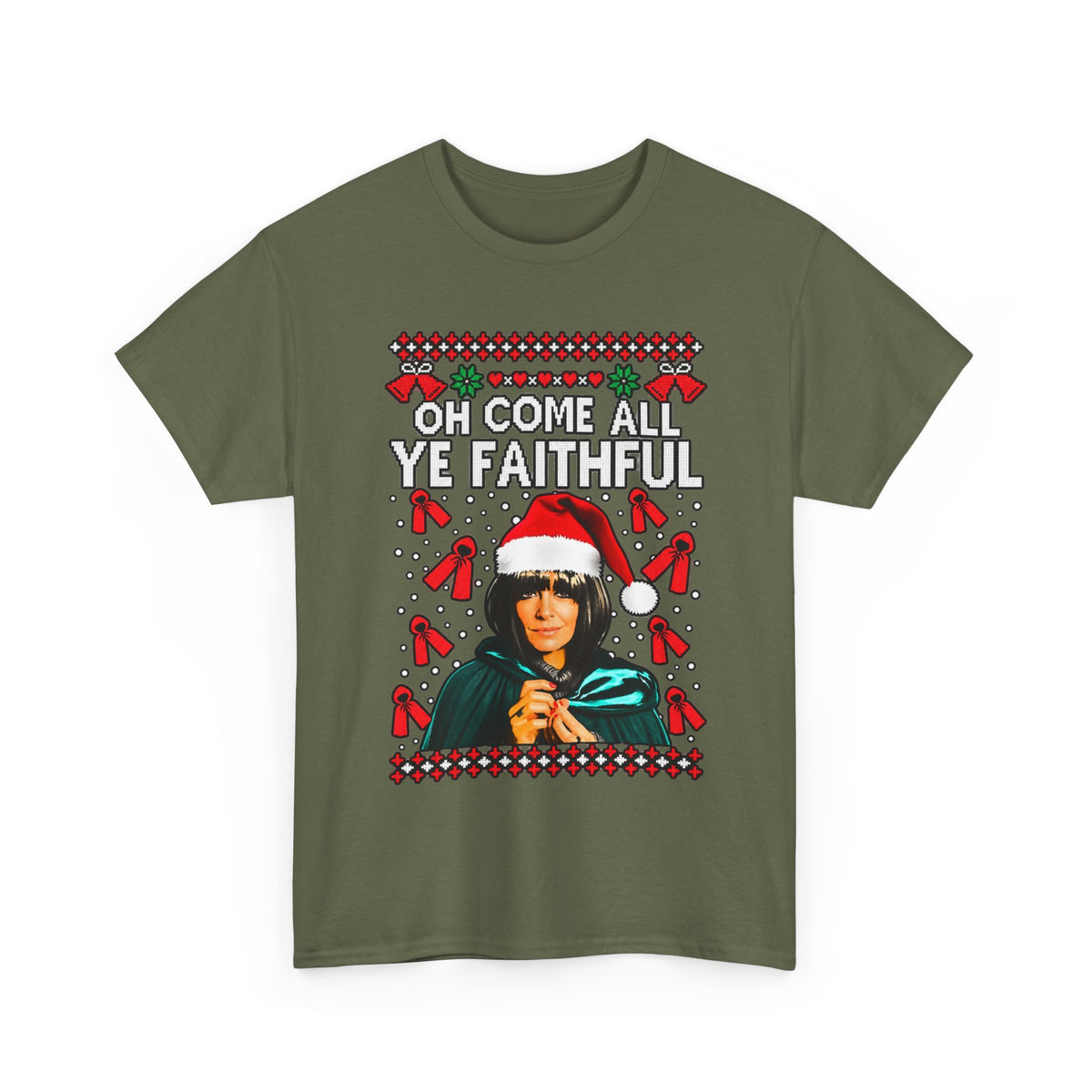 Oh Come All Ye Faithful Christmas Graphic T-Shirt