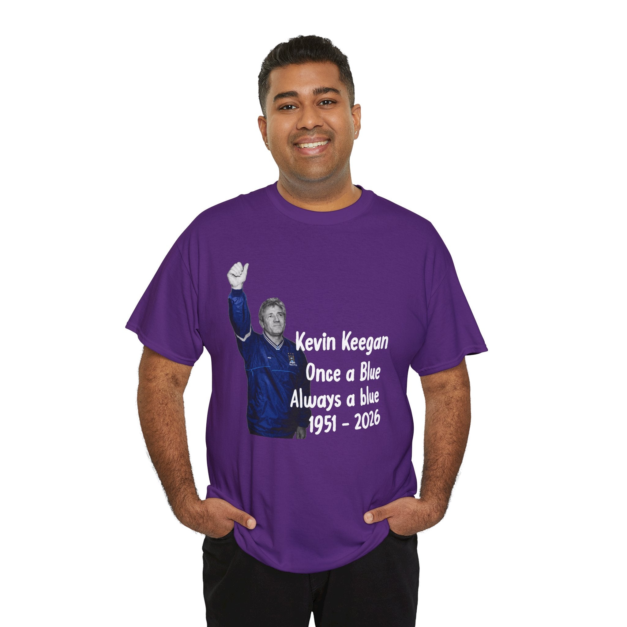 Kevin Keegan Tribute T-Shirt – "Once a Blue Always a Blue 1951–2026"