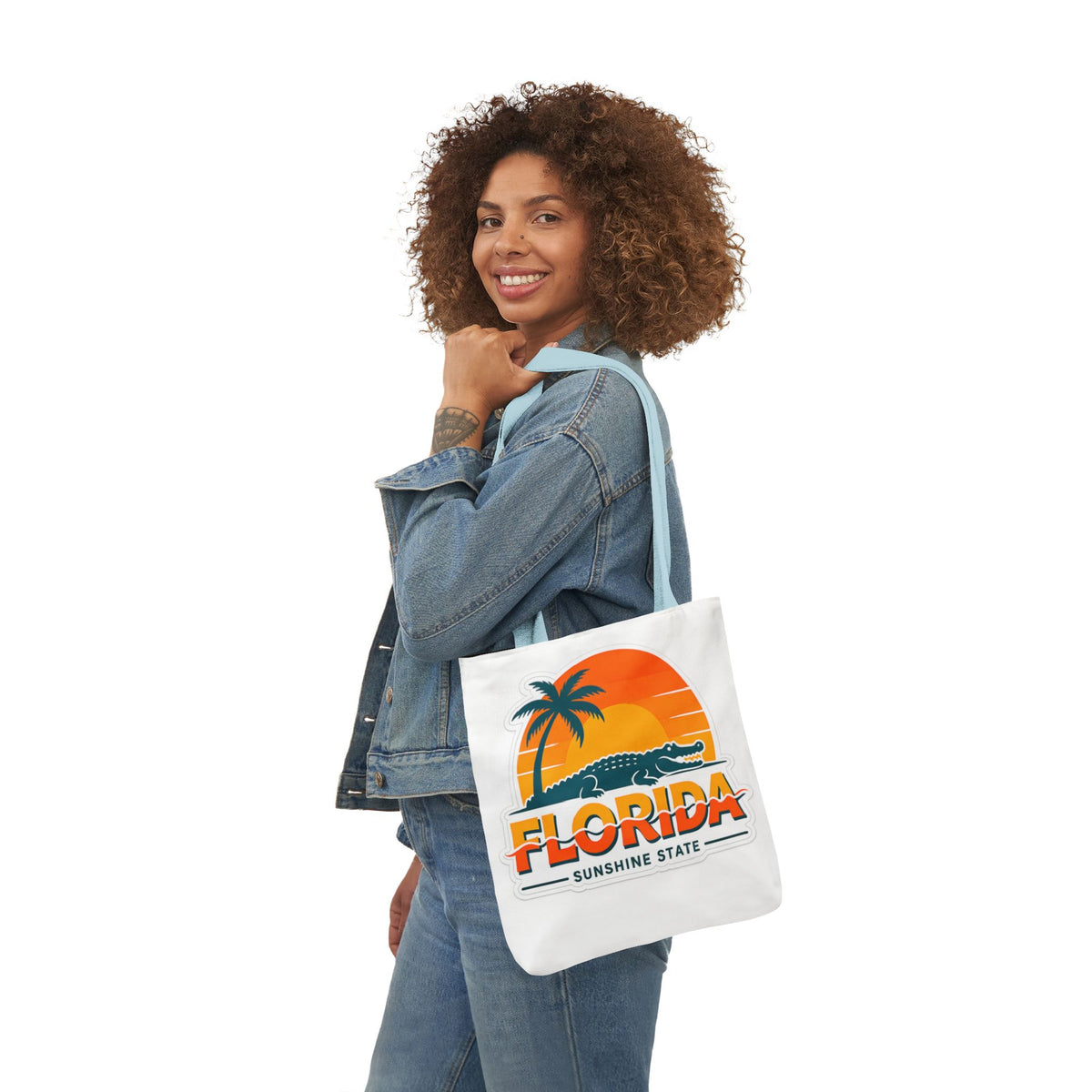 Florida Sunshine State Canvas Tote