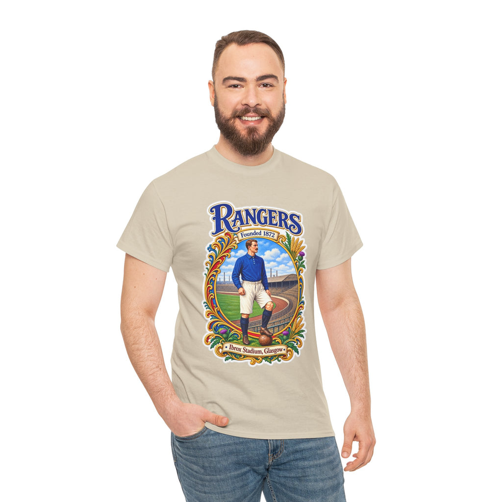 Rangers Retro Player Field Graphic Cotton T-Shirt