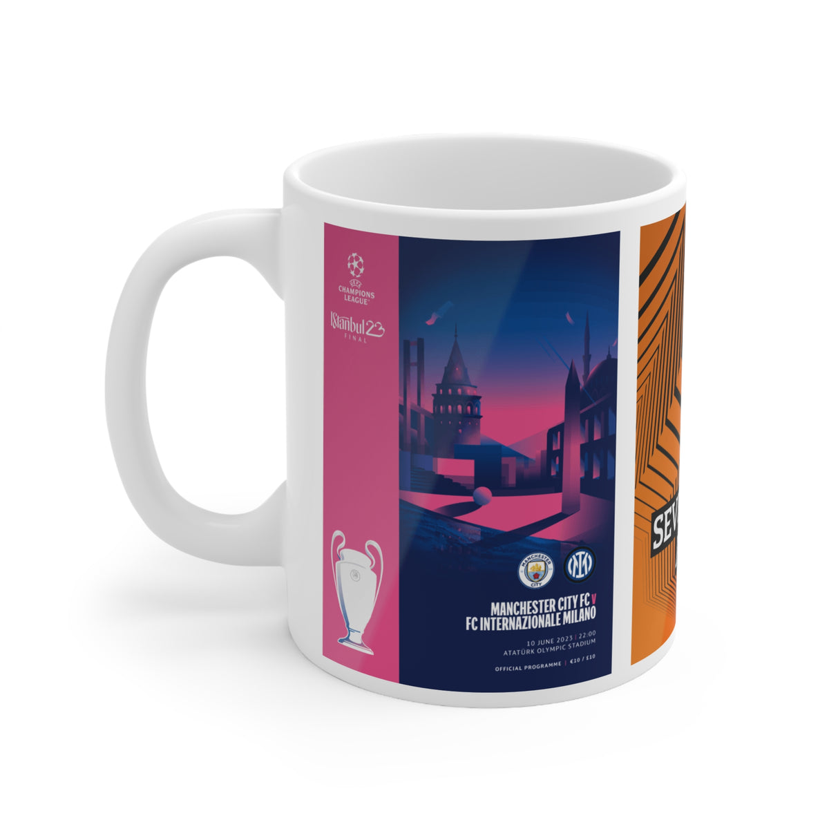 2023 UEFA Finals Programme Covers Inspired Ceramic Coffee Mug 11oz/15oz