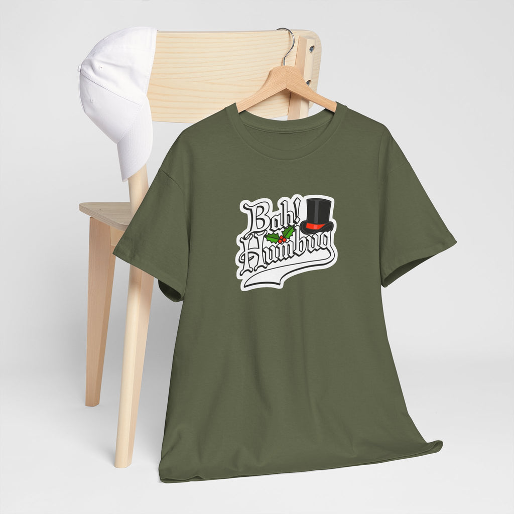 Bah Humbug Christmas Graphic Cotton T-Shirt / Tee
