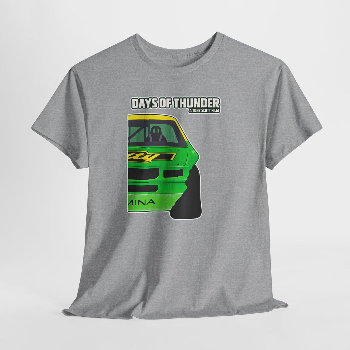 Days of Thunder Racing Car T‑Shirt — Retro Green Muscle Car Tee