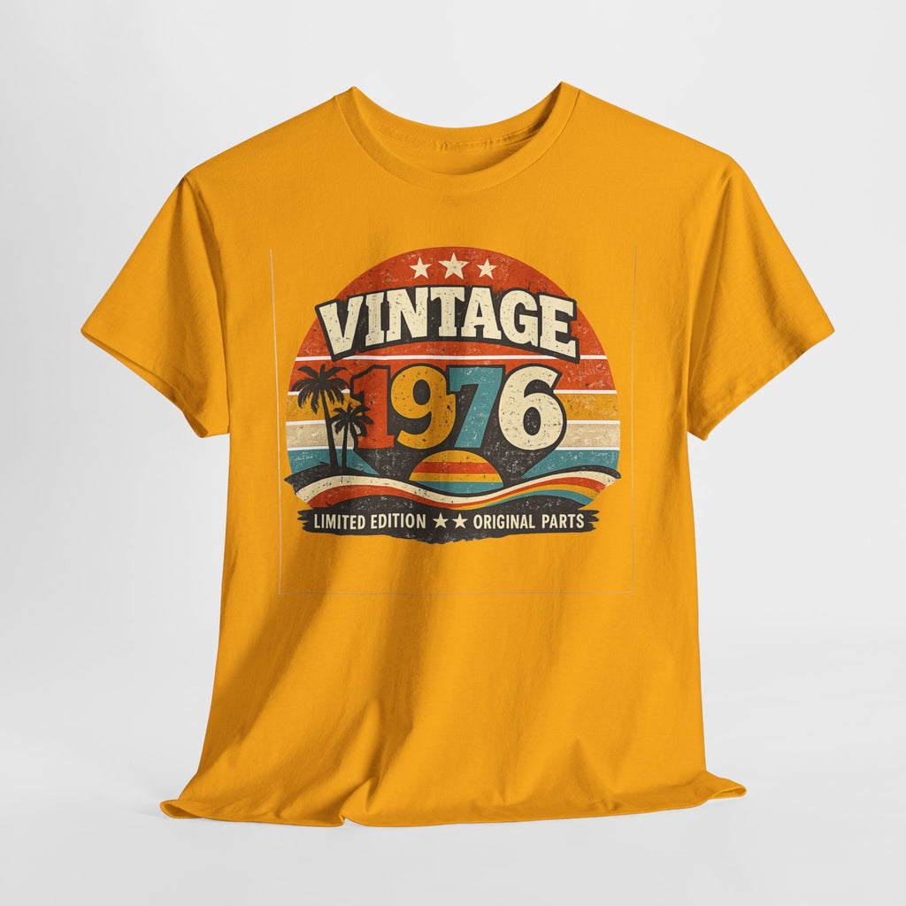Vintage 1976 T-Shirt — Retro Beach Graphic "Vintage 1976" Birthday Tee