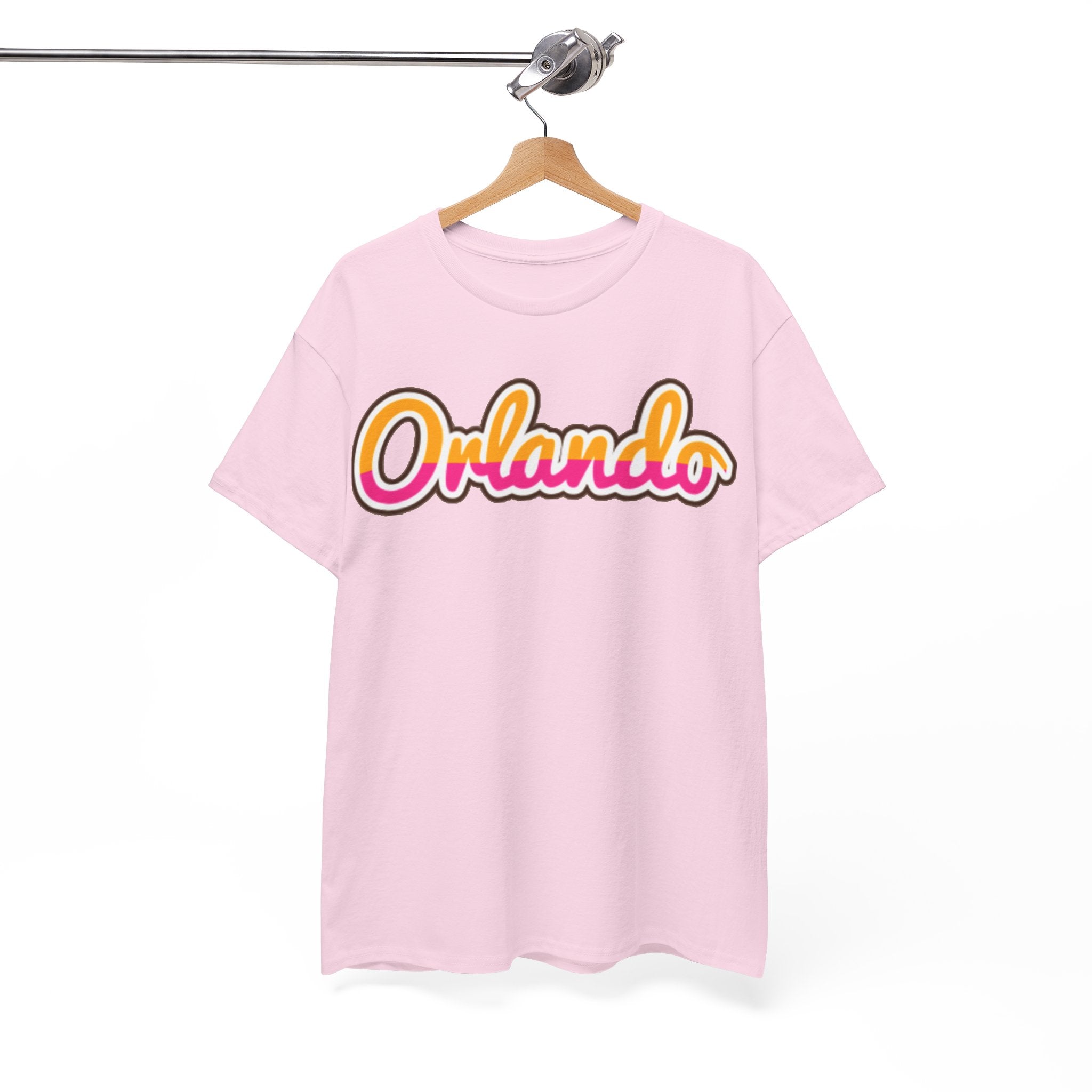 Orlando Retro Script Tee — Vintage Sunset City Souvenir Shirt