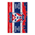 York City Football Club Waffle Tea Towel — Double-Sided ‘Pride of York’ Kitchen Towel