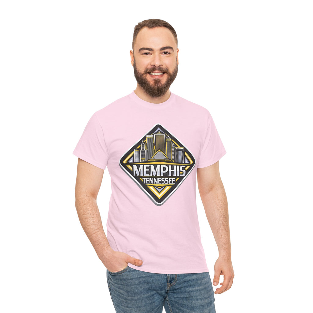 Memphis Tennessee Skyline T‑Shirt — Retro City Badge Tee