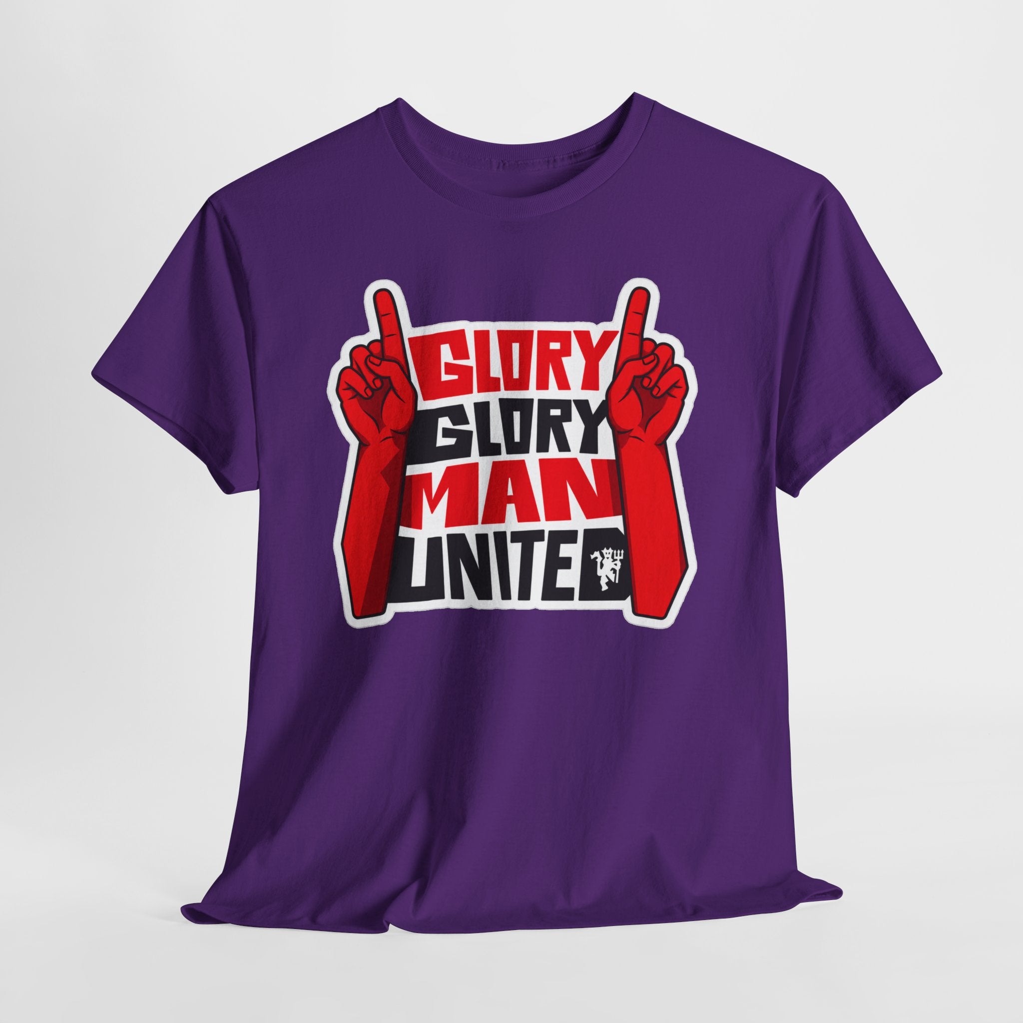 Glory Glory Man United T-Shirt — Retro Red Football Fan Tee