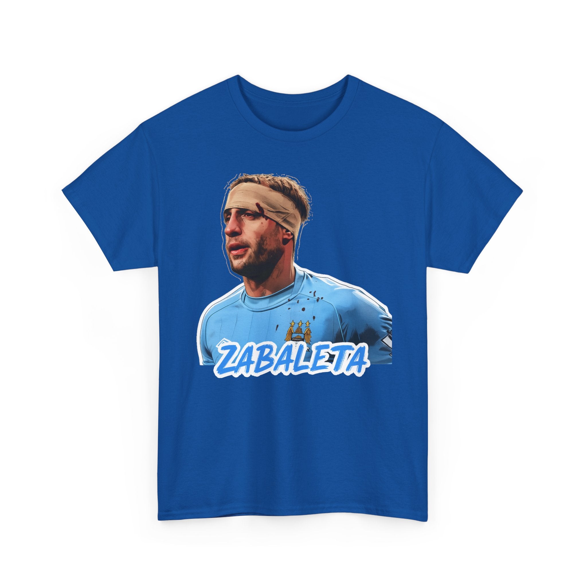 Zabaleta Manchester City Fan Tee — Retro Player Portrait Soccer T‑Shirt