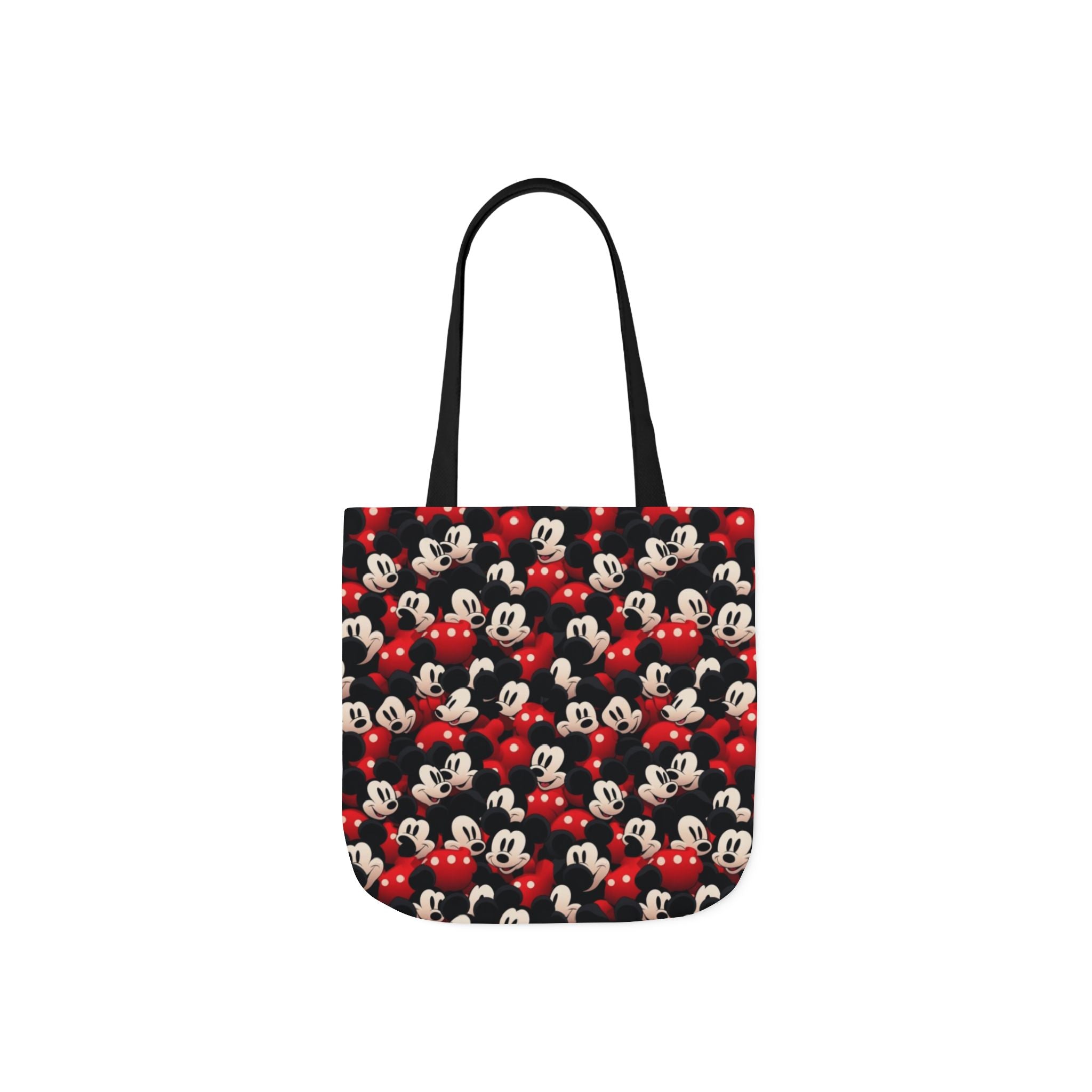 Mickey Mouse Canvas Tote — Retro Cartoon Character Allover Print