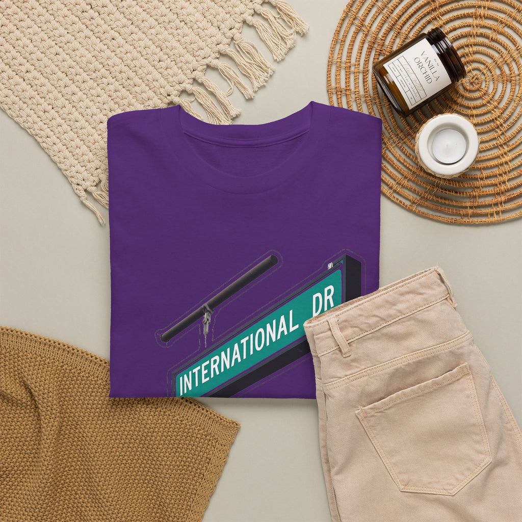 International Dr Street Sign Cotton T-Shirt