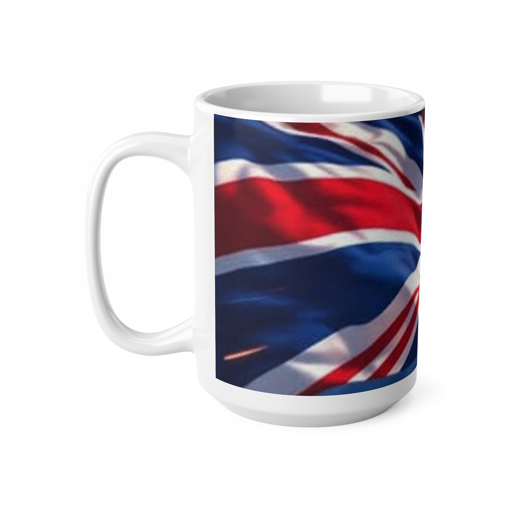 Union Jack Flag Ceramic Coffee Mug — British Flag 11oz & 15oz