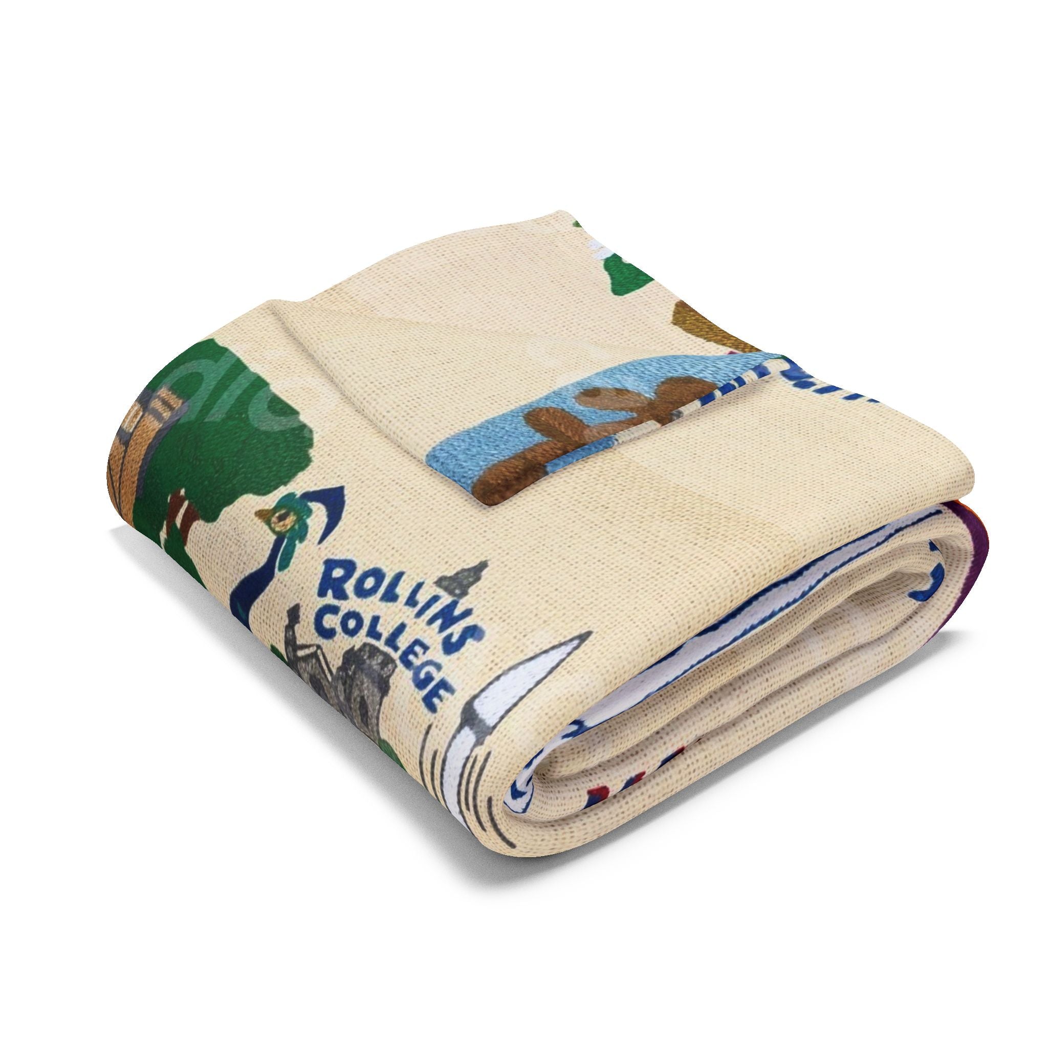 Orlando Vintage Map Fleece Blanket