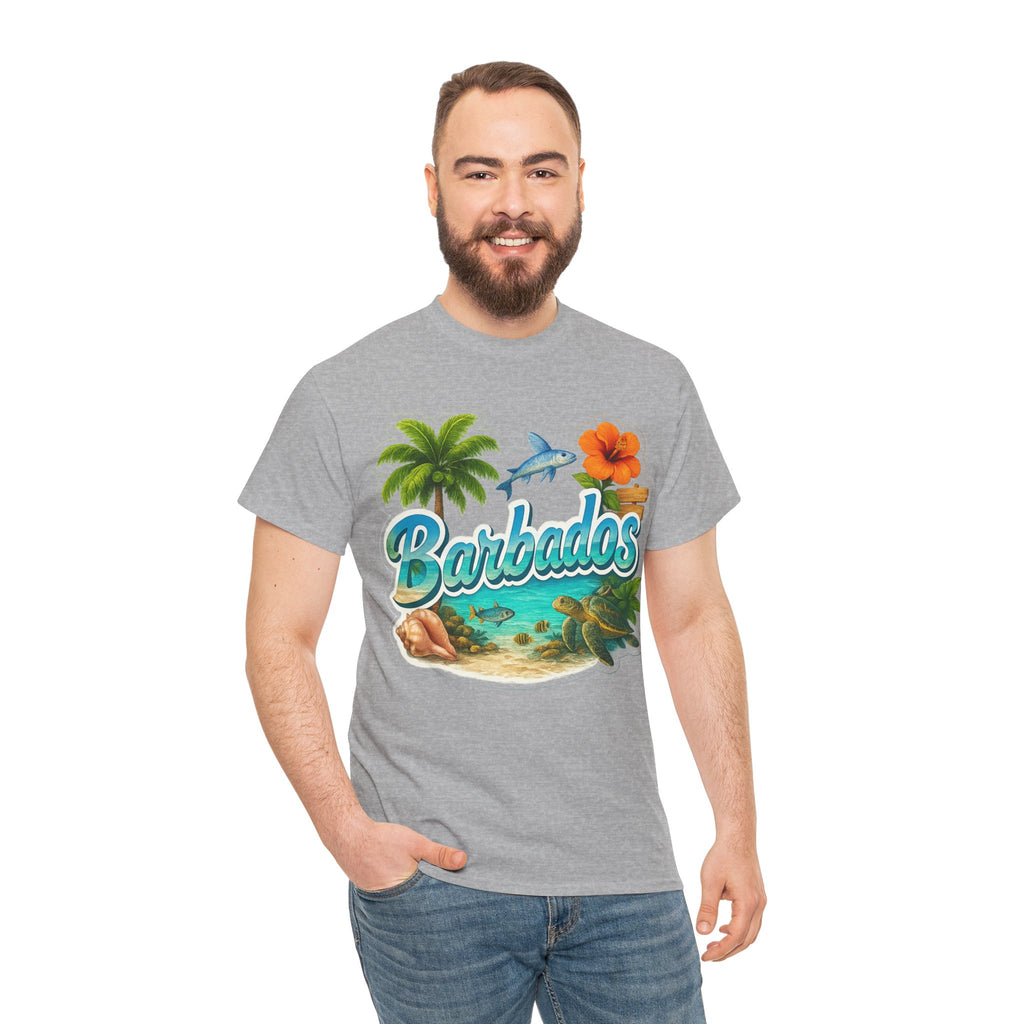 Barbados Beach Graphic Tee — Tropical Island Vacation T‑Shirt