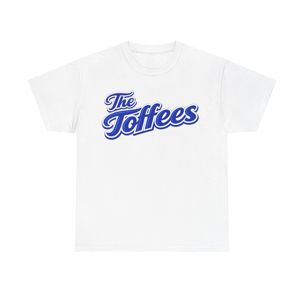 The Toffees Script Tee — Vintage Blue Logo T-Shirt