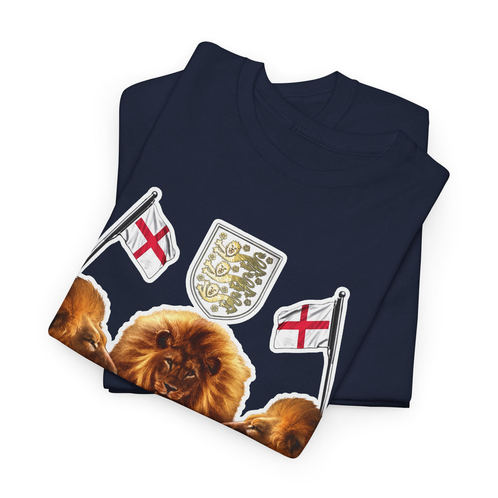 England 3 Lions Cotton Crest T-Shirt