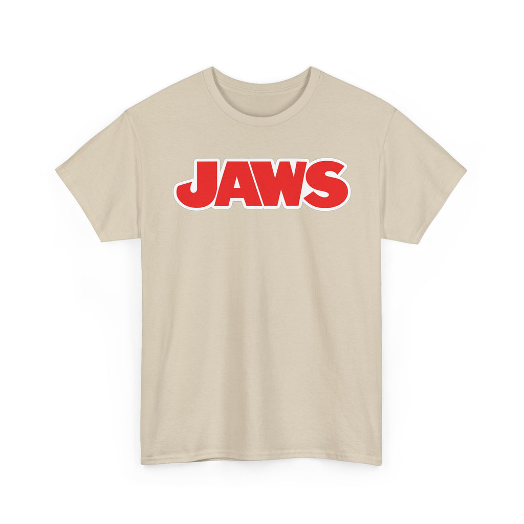 Jaws Logo Tee — Retro Red Movie Graphic T‑Shirt