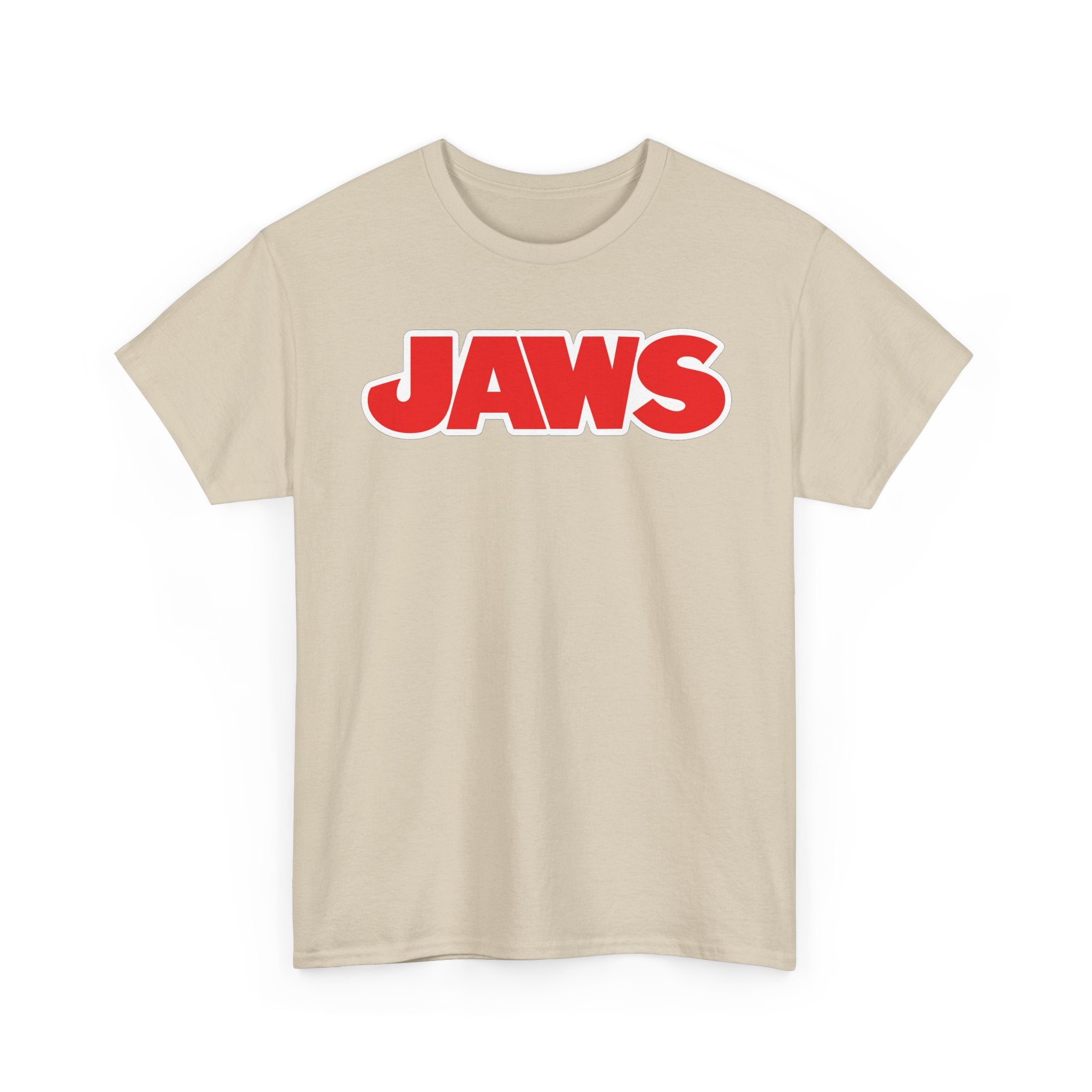 Jaws Logo Tee — Retro Red Movie Graphic T‑Shirt