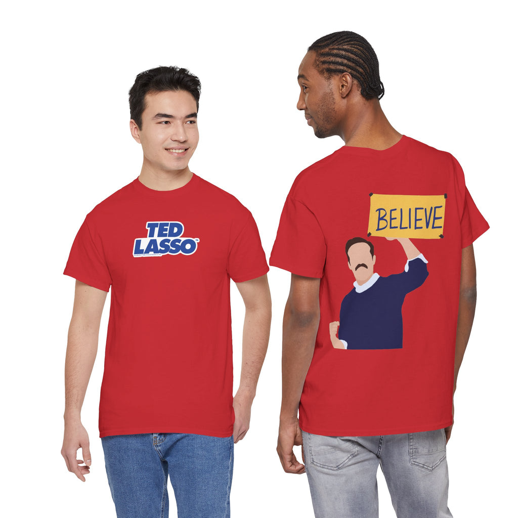 Ted Lasso Inspired "Believe" Tee — Inspirational TV Fan Shirt Cotton T-Shirt