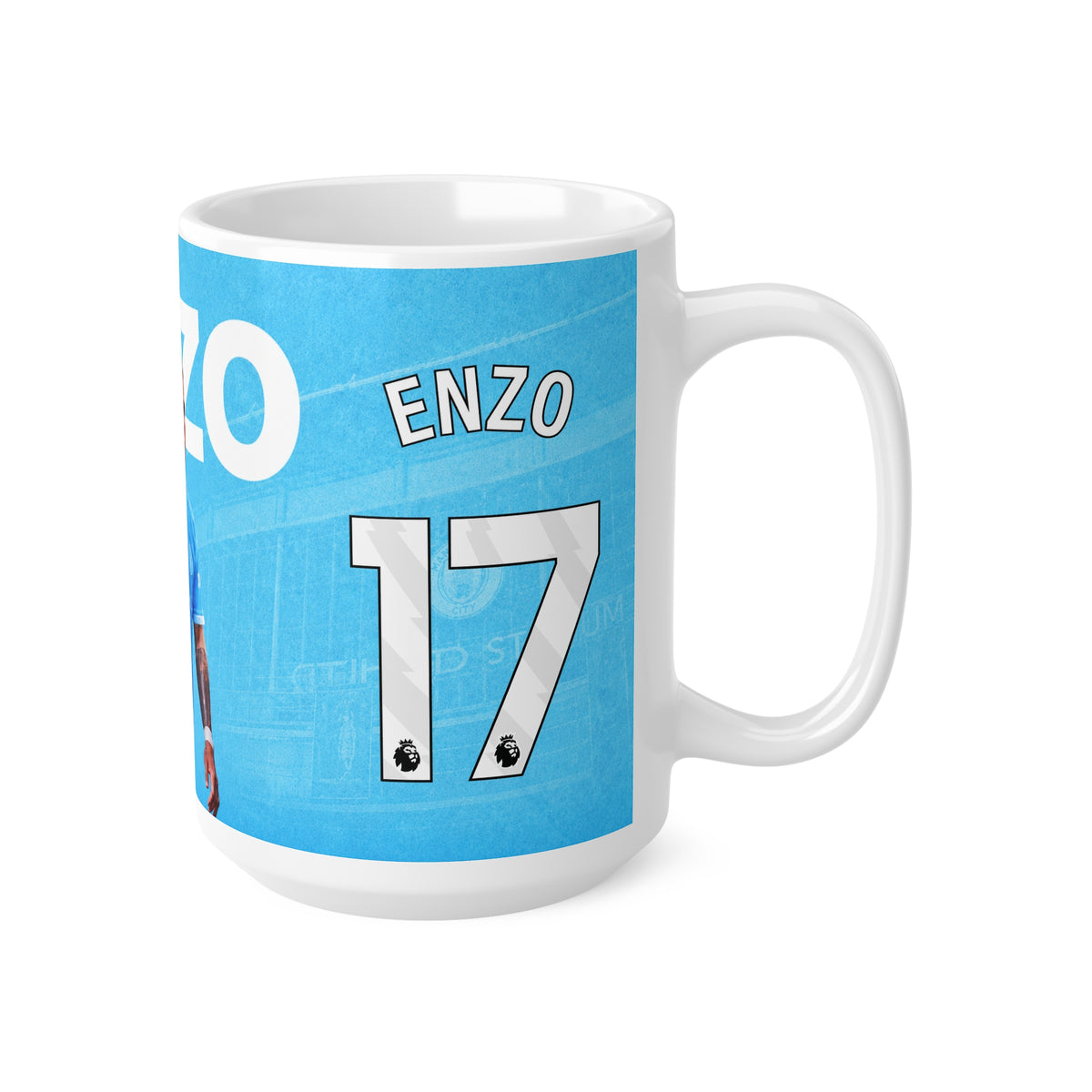 Enzo Fernandez Manchester City Ceramic Mug — ENZO 11oz & 15oz