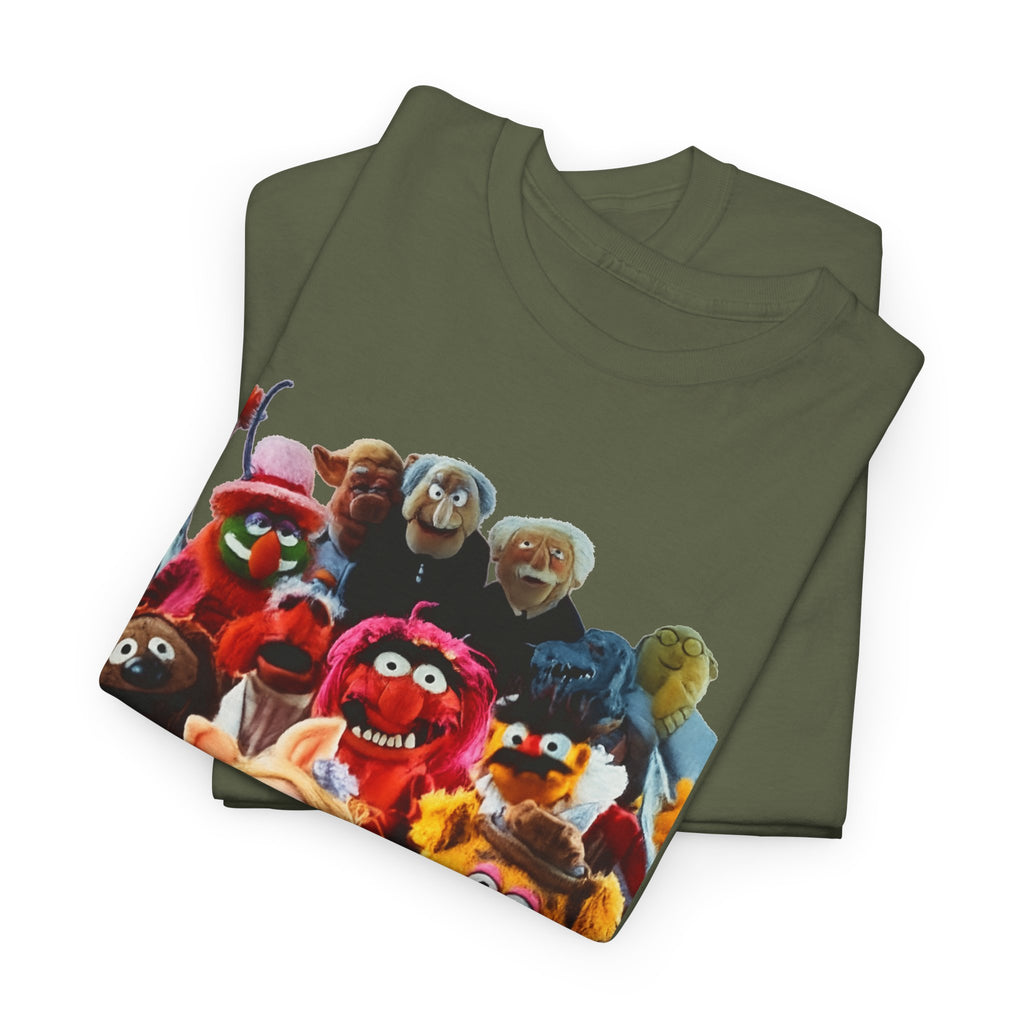 Muppets Puppet Ensemble Graphic Tee — Fun Family Cartoon Shirt