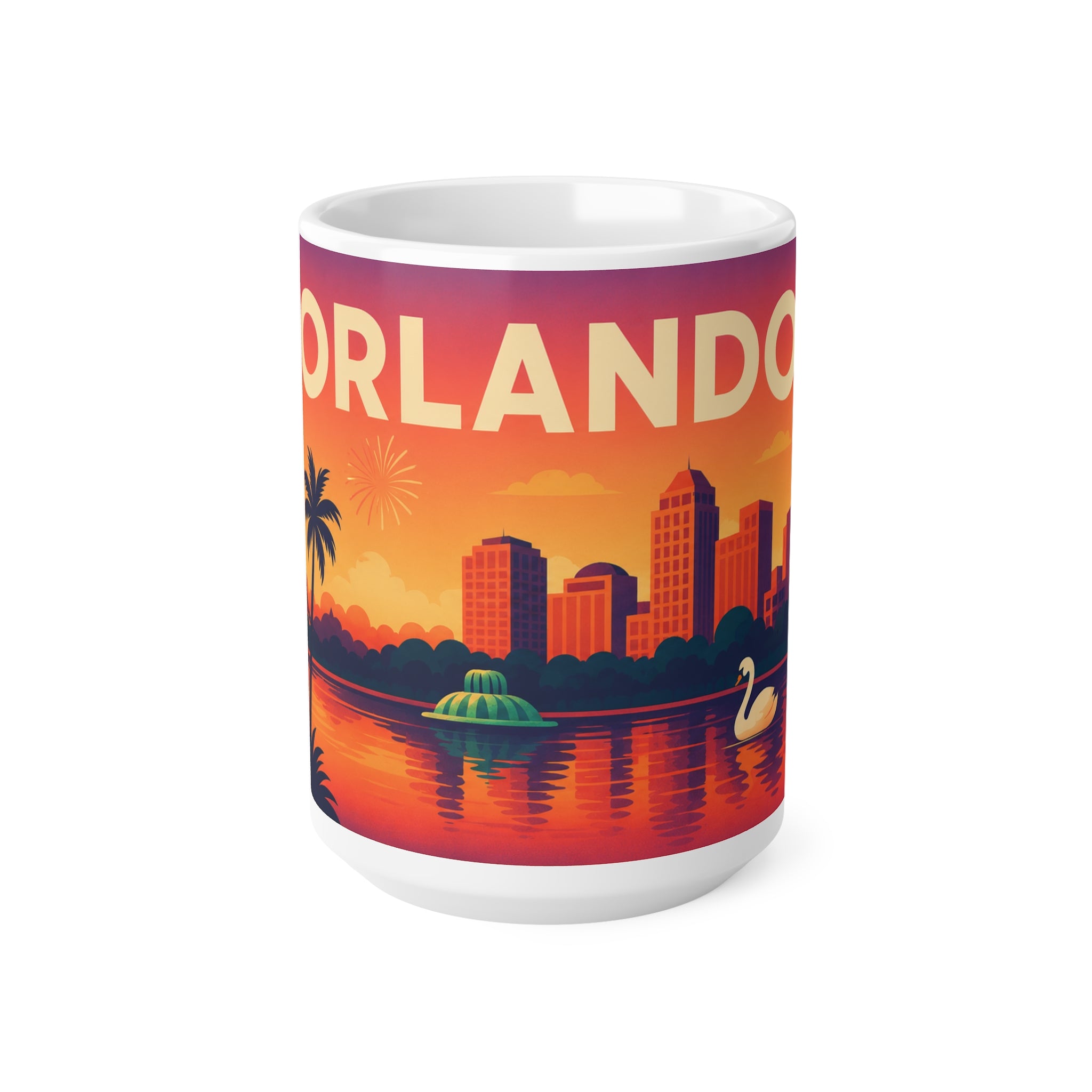 Orlando Sunset Ceramic Coffee Mug — 11oz & 15oz Travel Souvenir