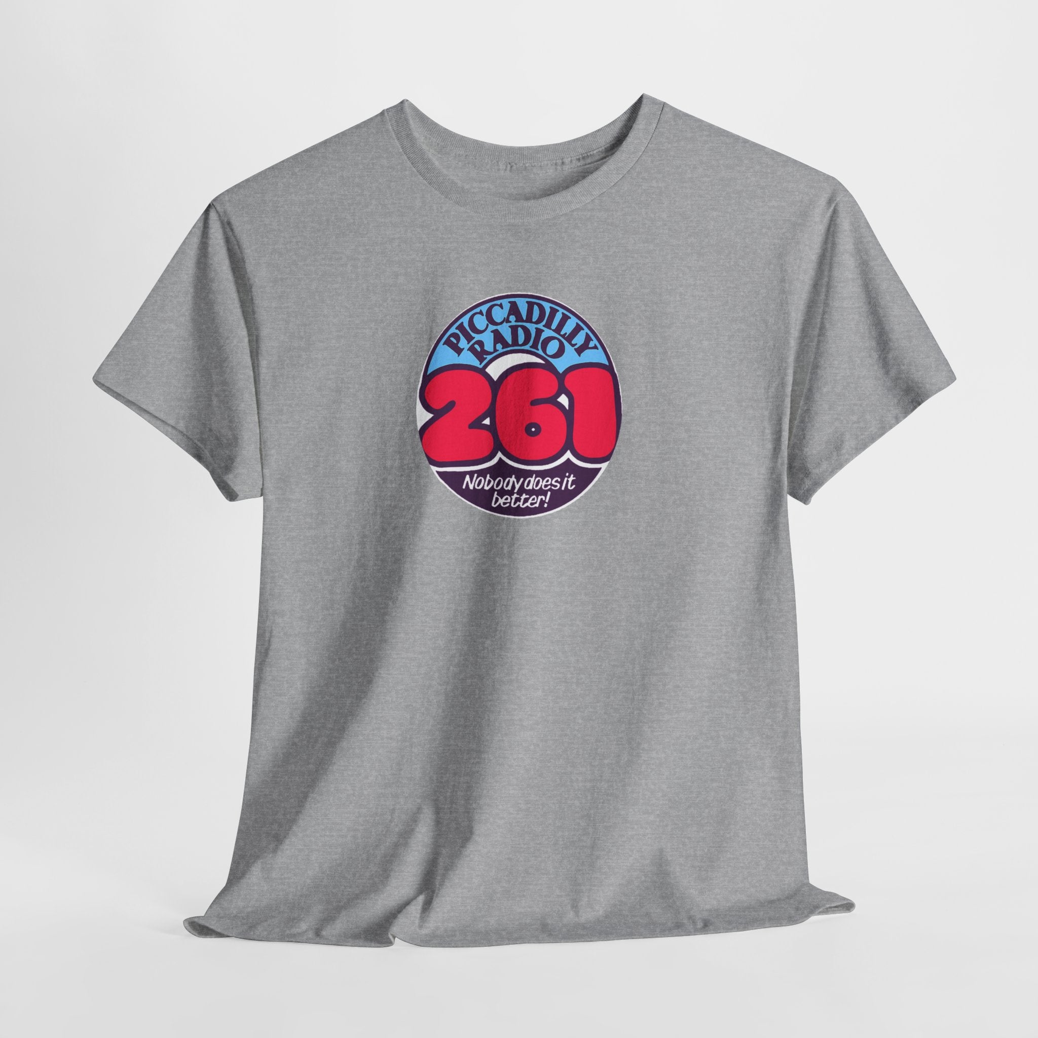 Piccadilly Radio '261' Logo T‑Shirt — Vintage Unofficial Radio Station Graphic Tee