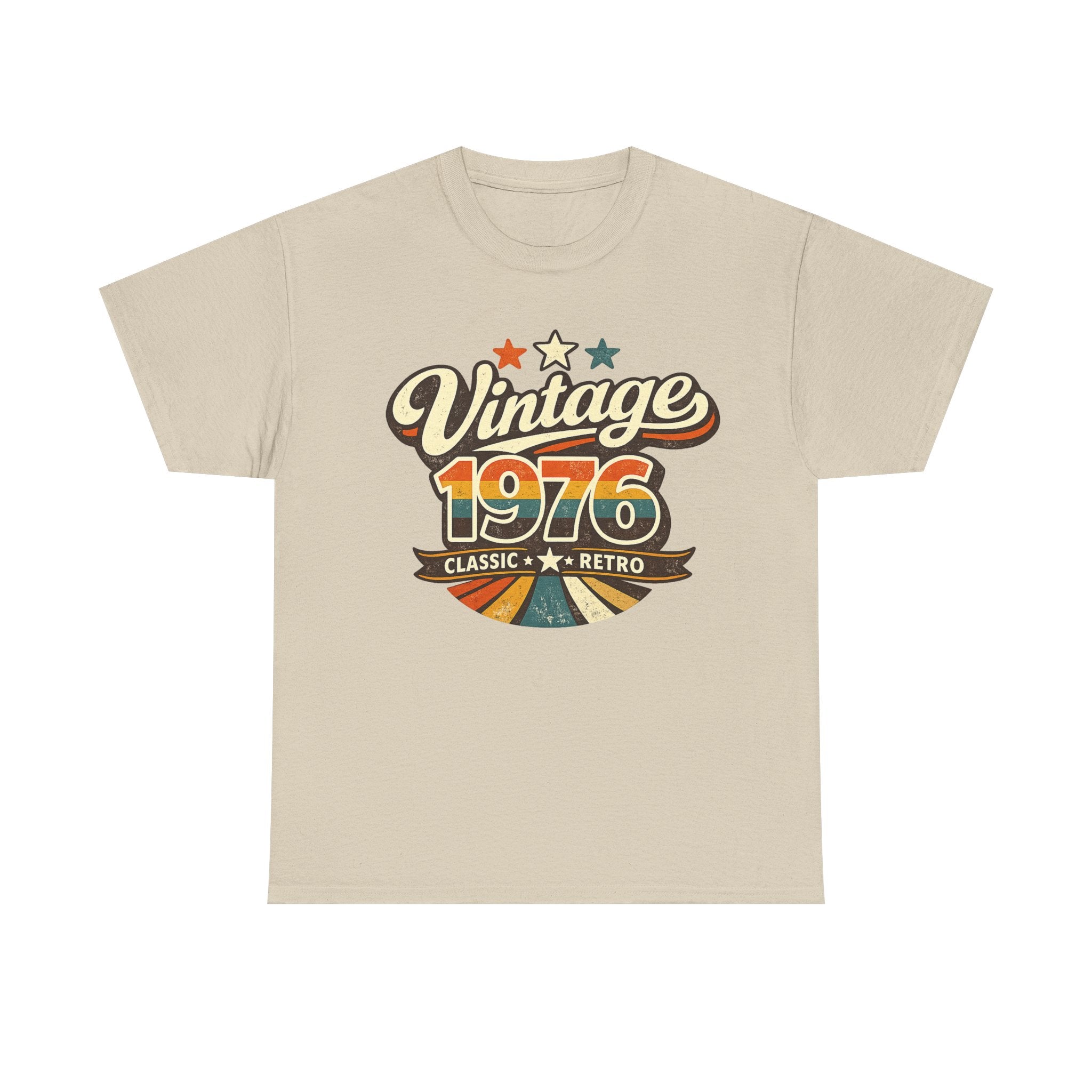 Vintage 1976 Retro Graphic Tee — Classic Birthday or Anniversary Gift