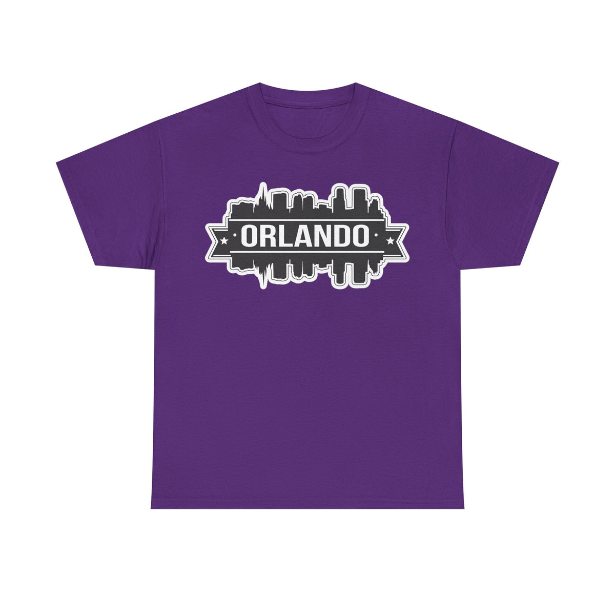 Orlando Skyline T-Shirt — Retro Badge Cityscape Tee