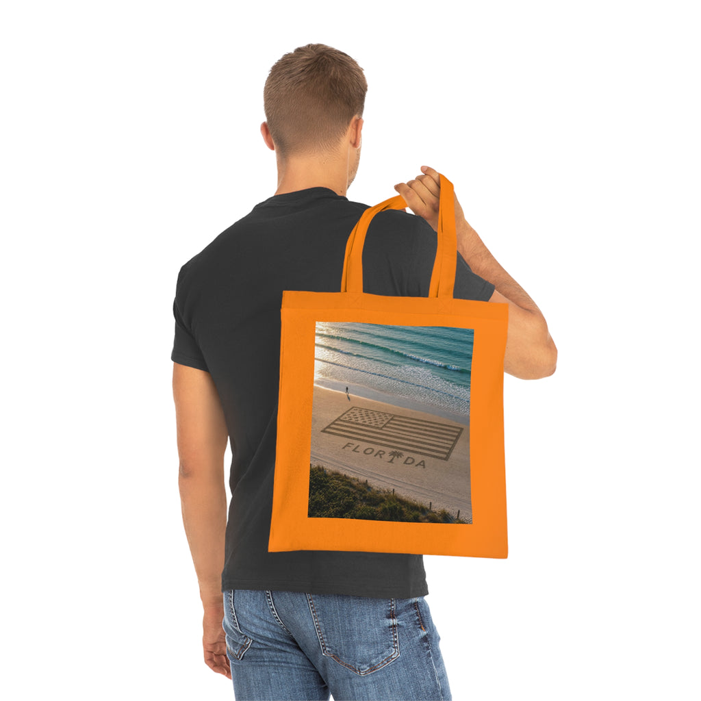 Florida Beach 100% Cotton Tote Bag