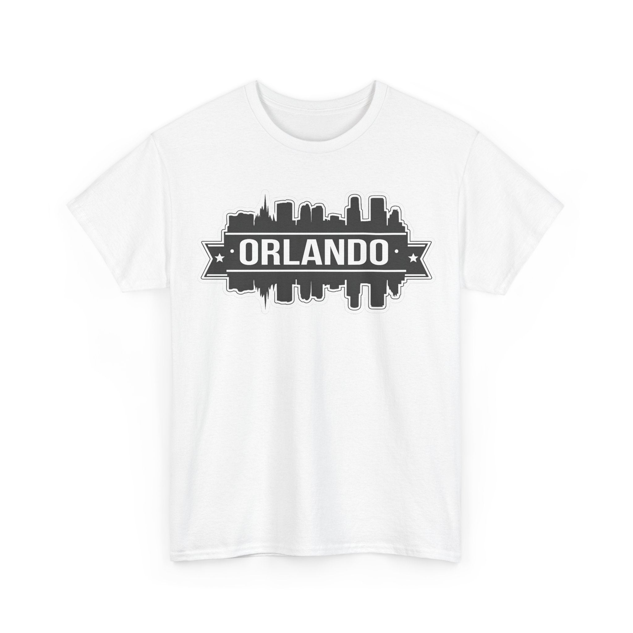 Orlando Skyline T-Shirt — Retro Badge Cityscape Tee