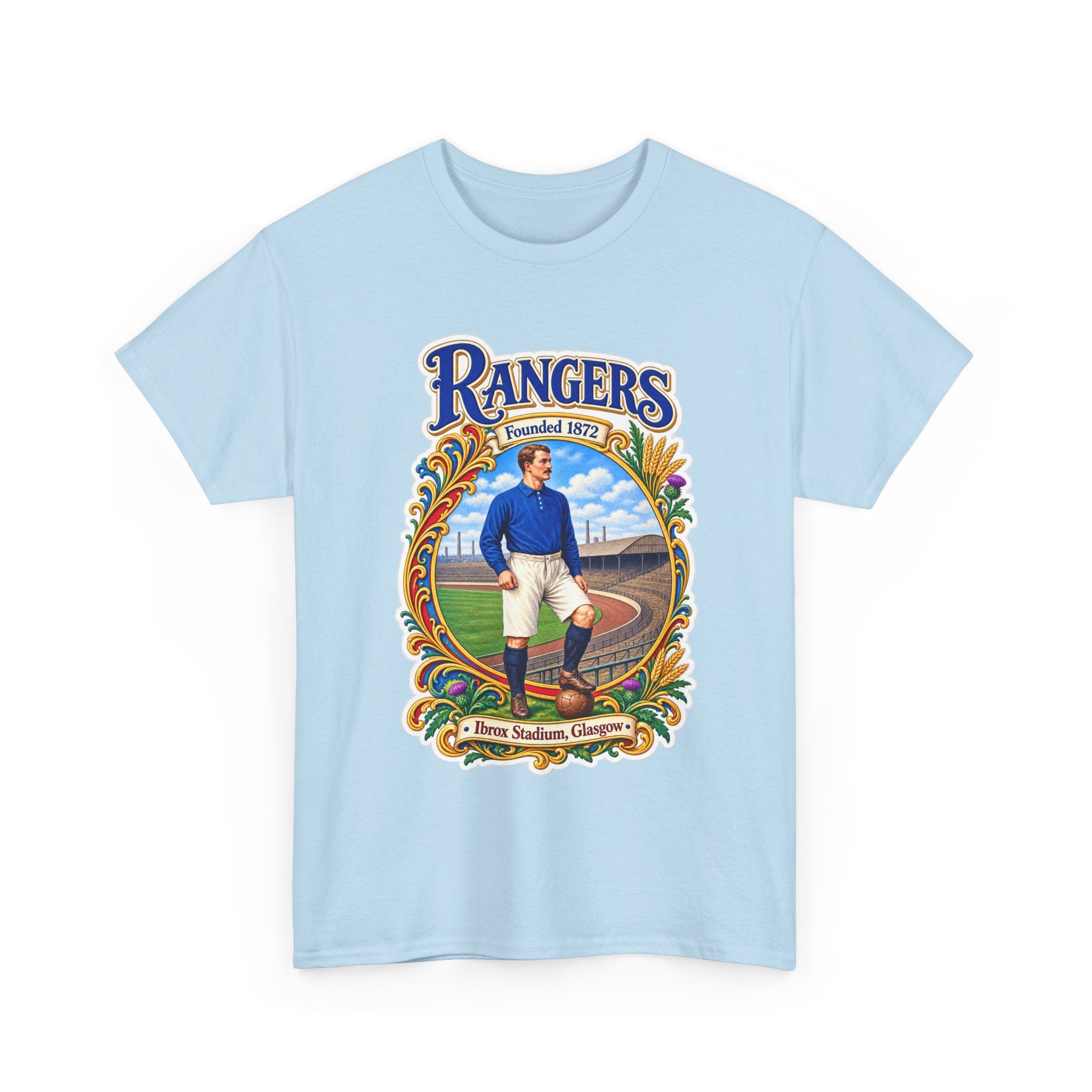 Rangers Retro Player Field Graphic Cotton T-Shirt