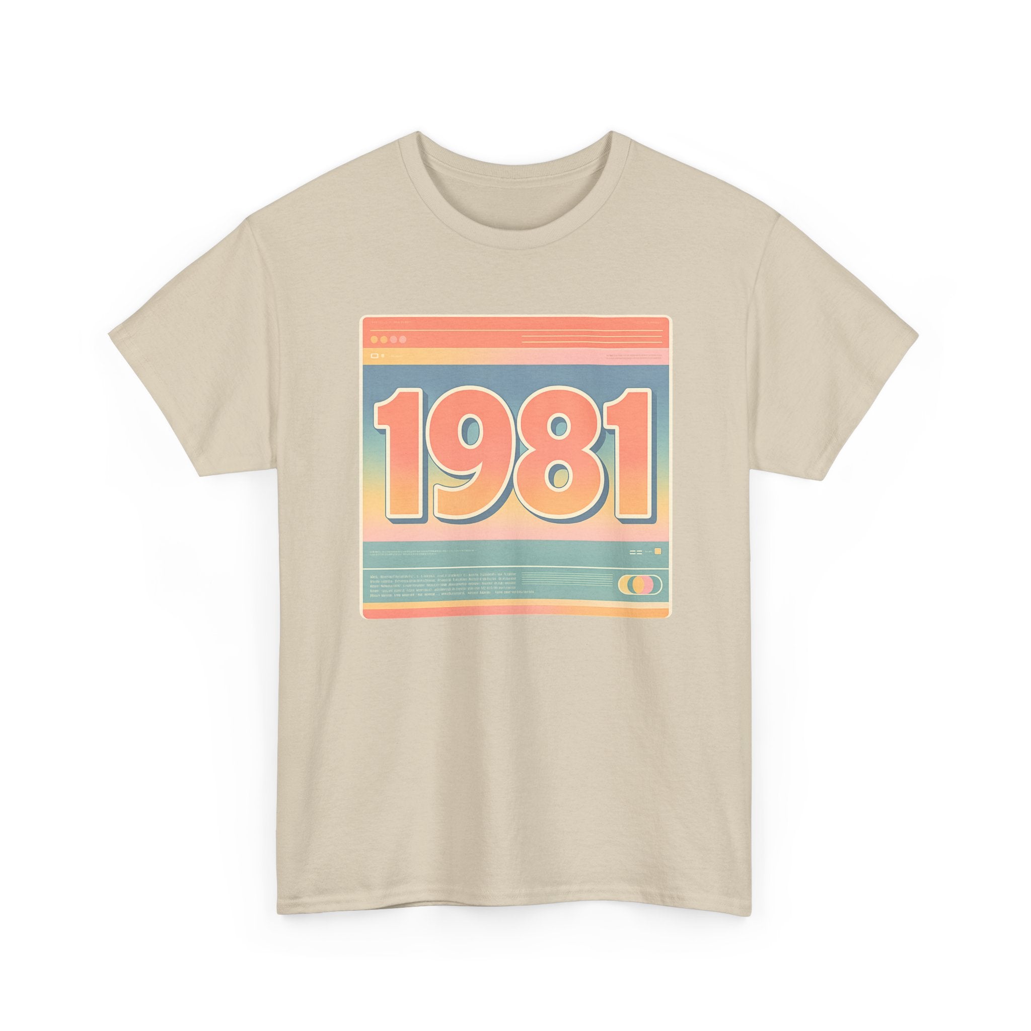 Vintage 1981 Retro Tee — 40th Birthday Gift Shirt