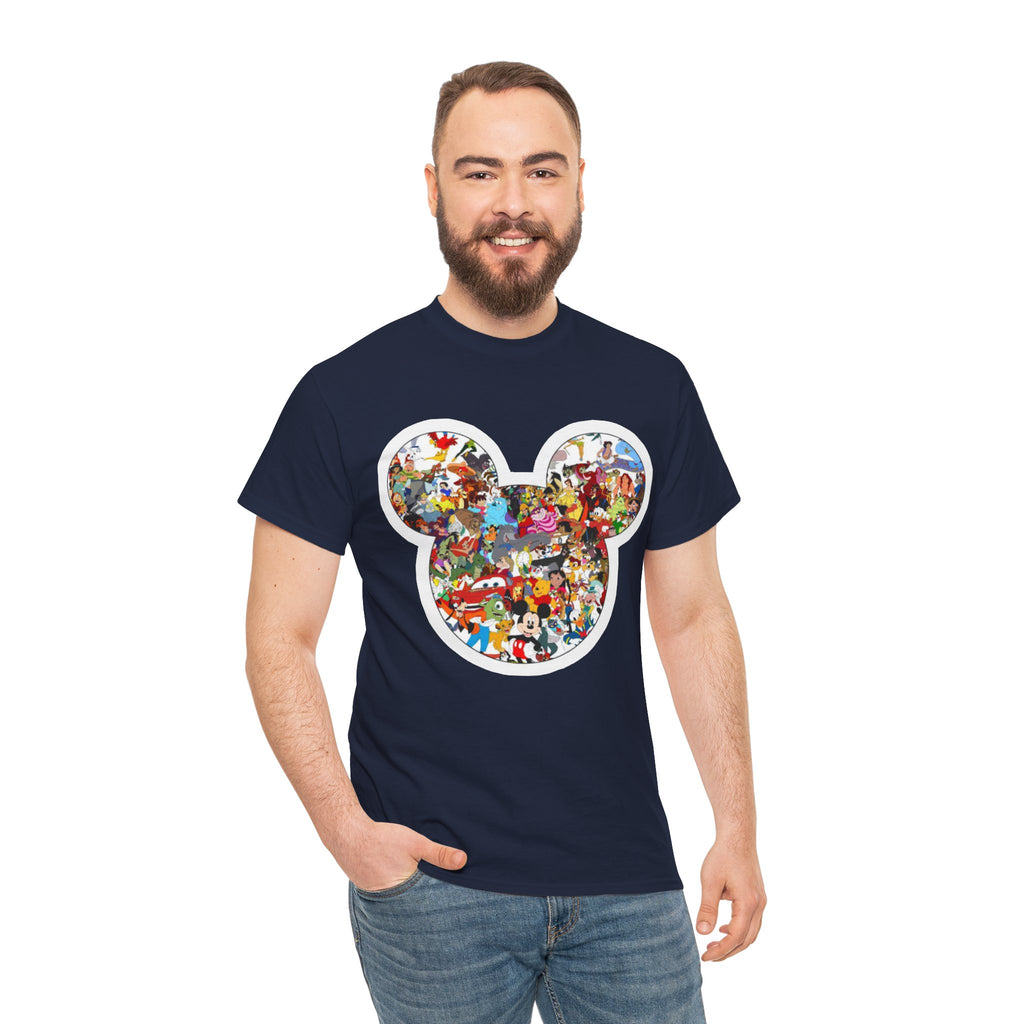 Mickey Collage T-Shirt — Vintage Disney Characters Graphic Tee