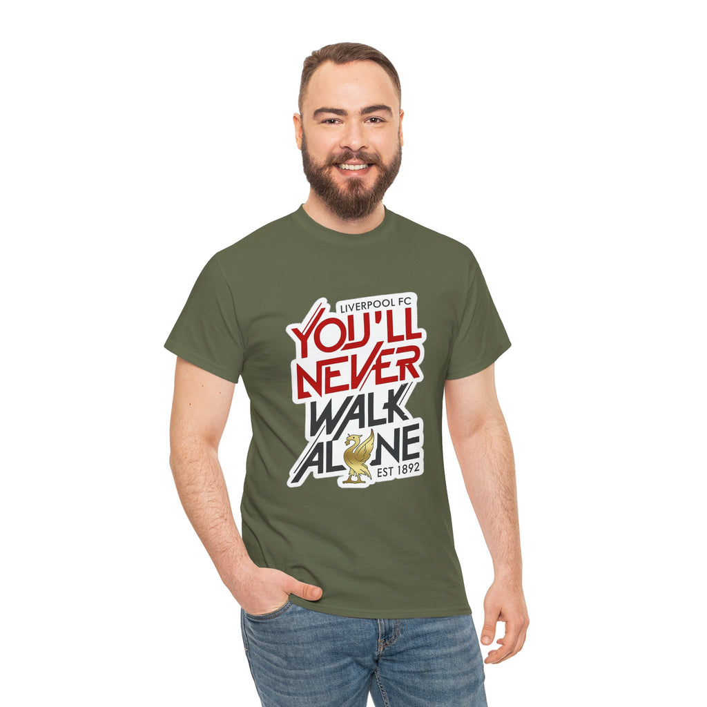 Liverpool You'll Never Walk Alone Cotton T-Shirt — Liverpool FC Fan Tee