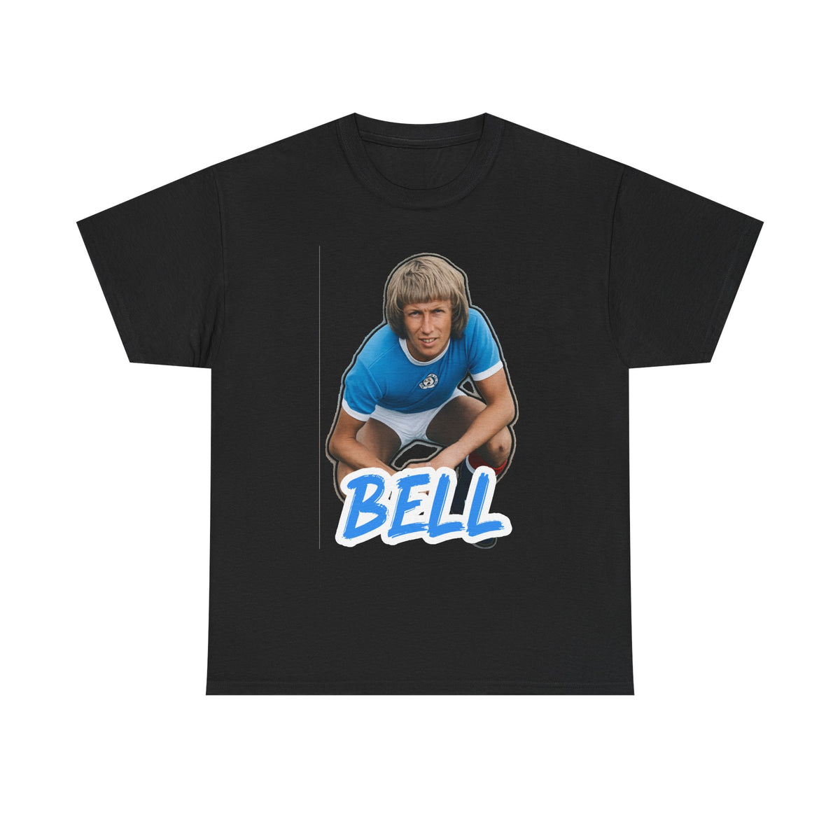 Colin Bell Manchester City Legend Retro Soccer Tee — Vintage Player Graphic T-Shirt