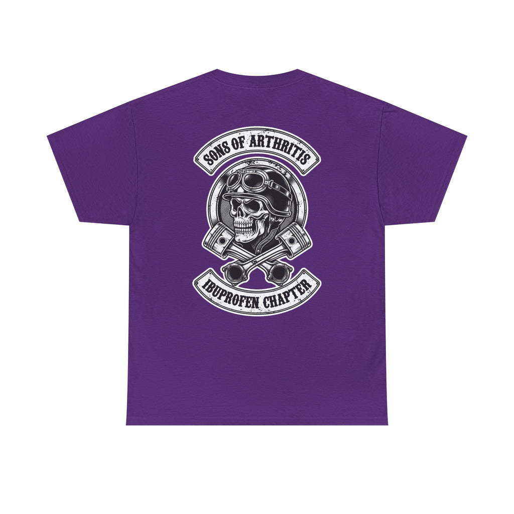 Sons of Arthritis Tee — Humorous Biker Skull "Ibuprofen Chapter" T-Shirt