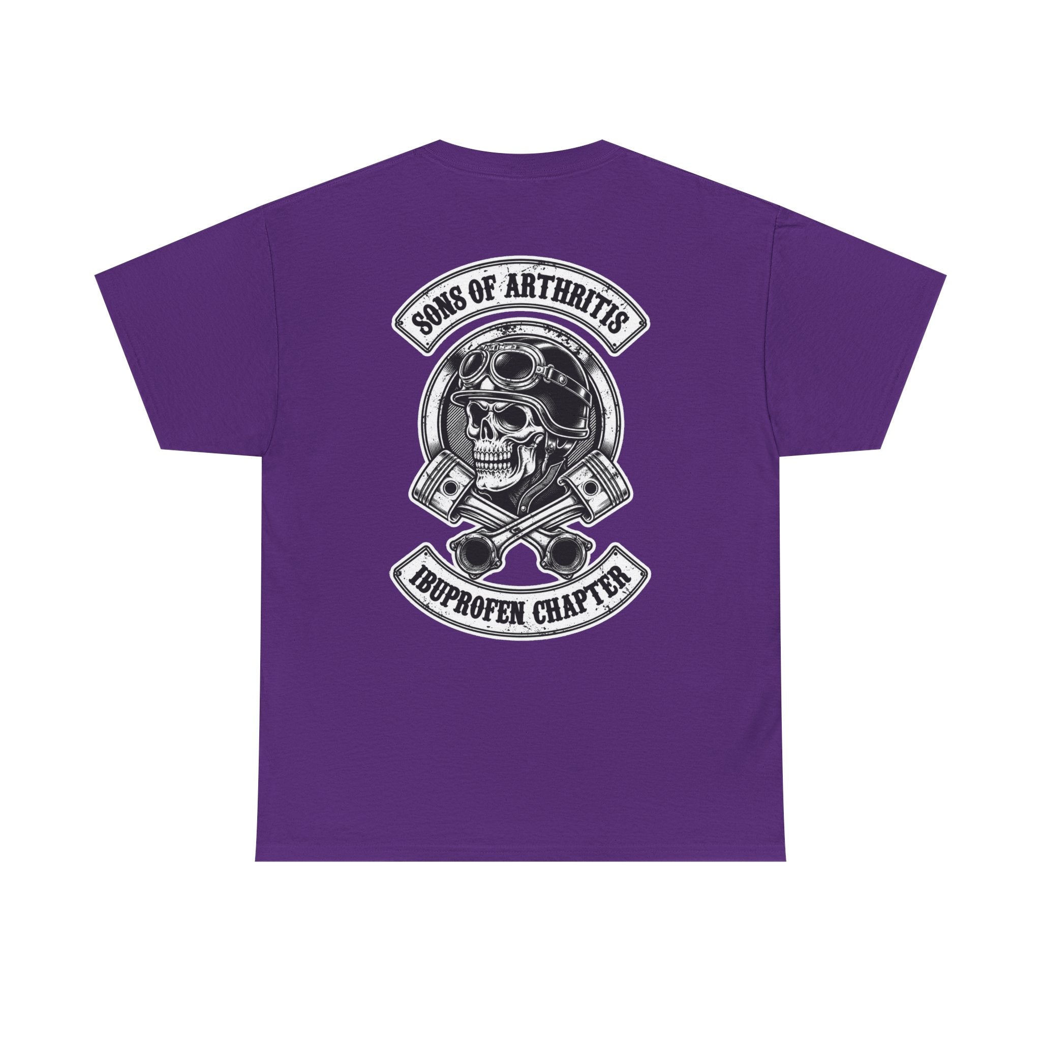 Sons of Arthritis Tee — Humorous Biker Skull "Ibuprofen Chapter" T-Shirt