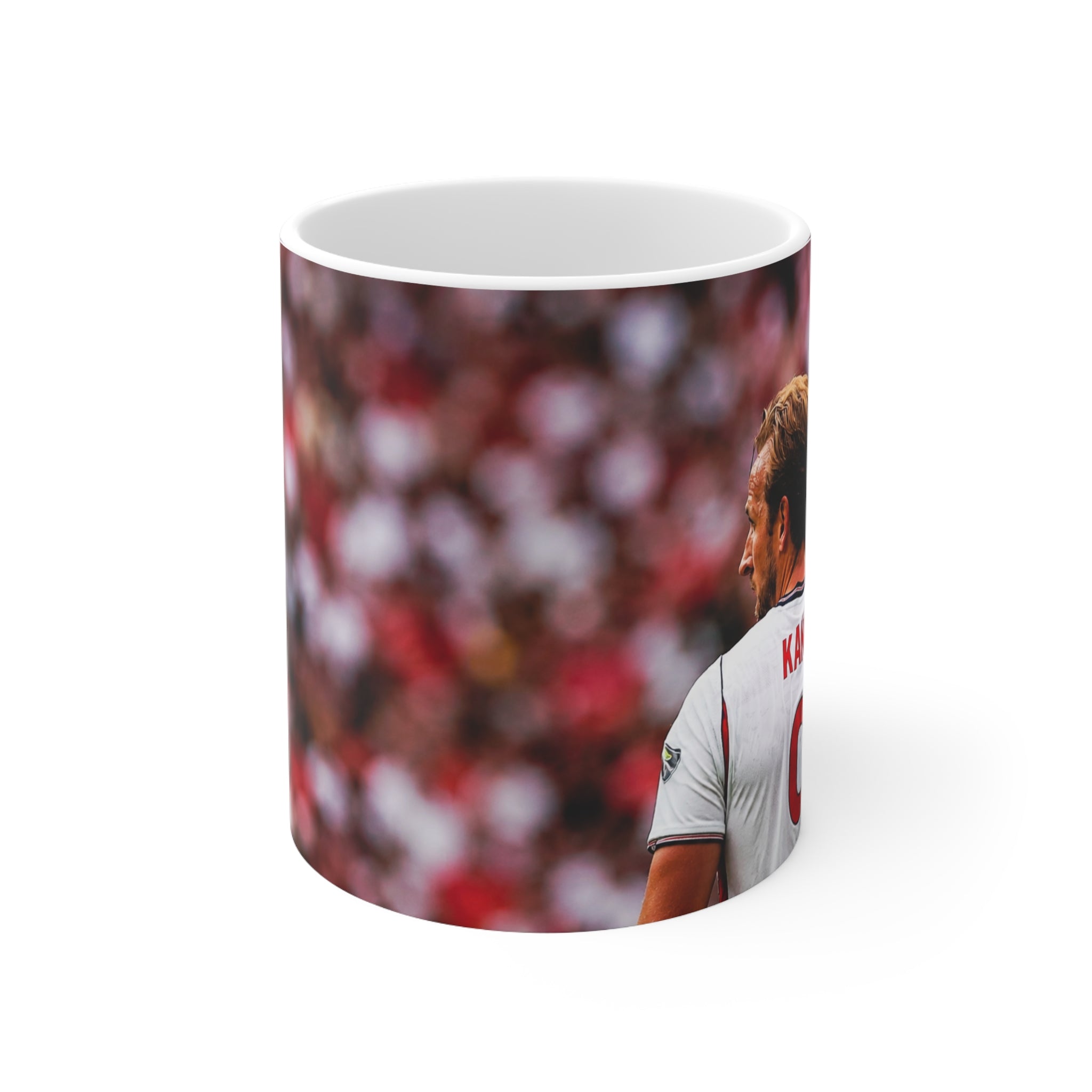 Harry Kane England Ceramic Mug — Stadium Crowd Design, 11oz & 15oz