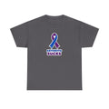 Arthritis Sucks Awareness T-Shirt — Purple & Blue Ribbon Support Tee
