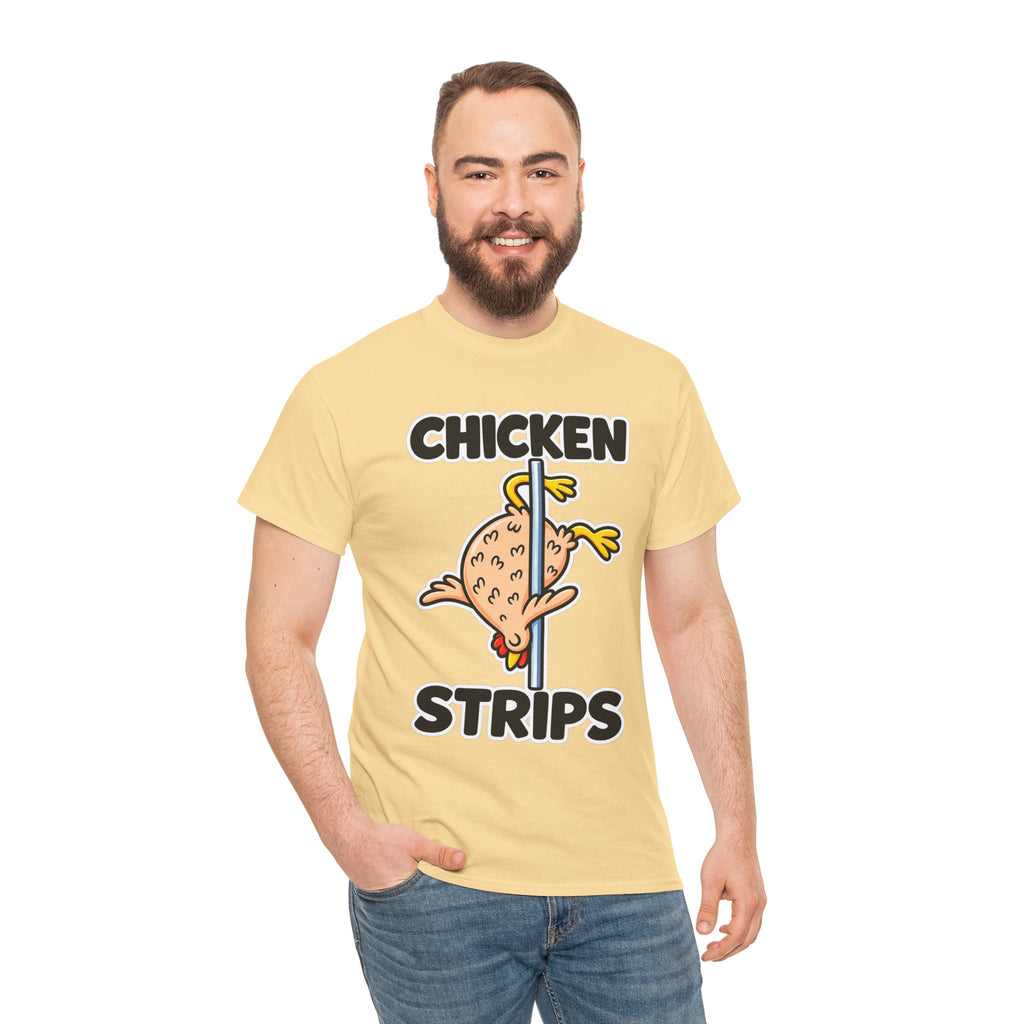 Chicken Strips T‑Shirt — Funny Pole Dance Chicken Graphic Tee